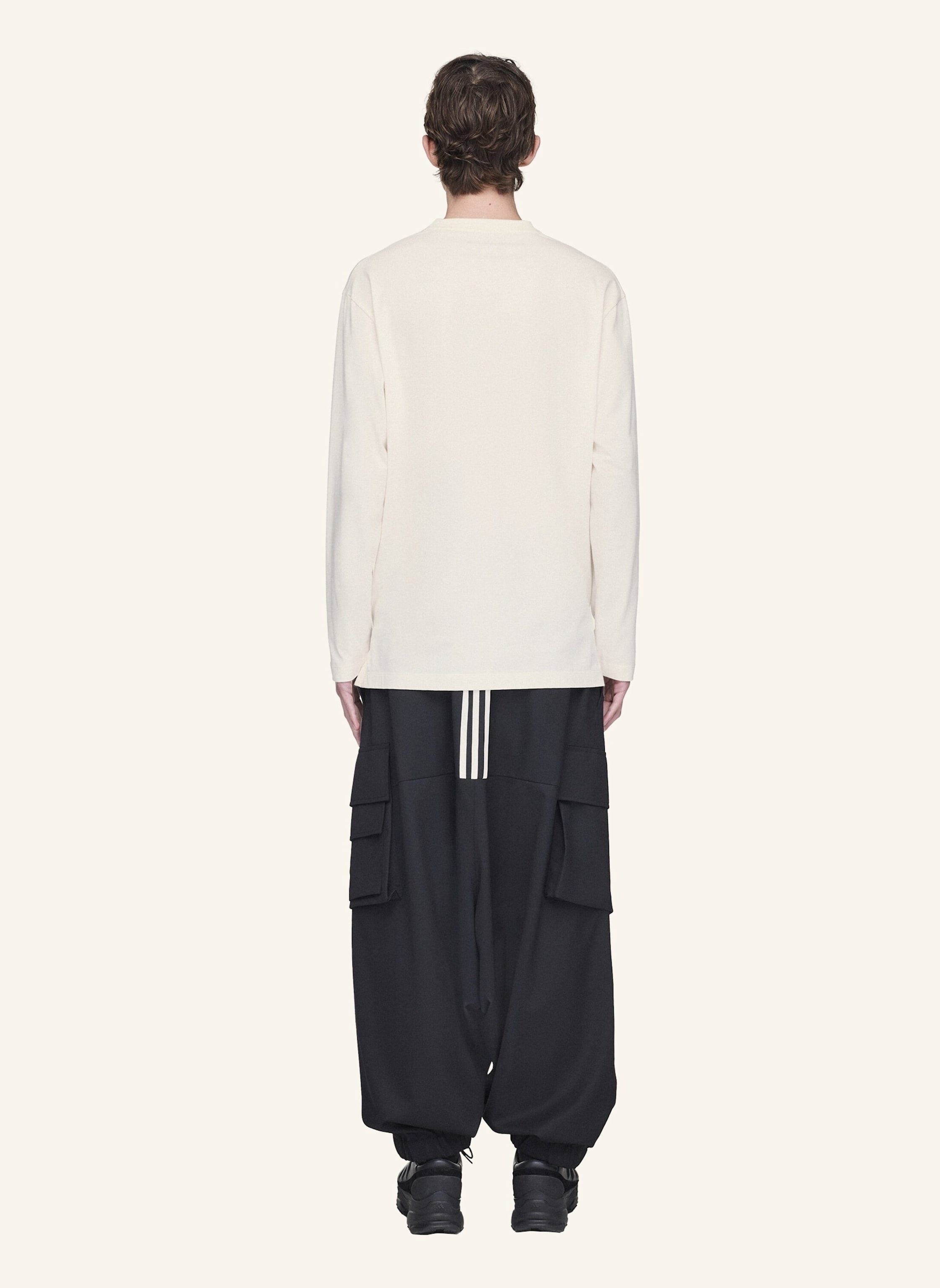 Thumbnail - Y-3 Y-3 Logo Langarmshirt weiss