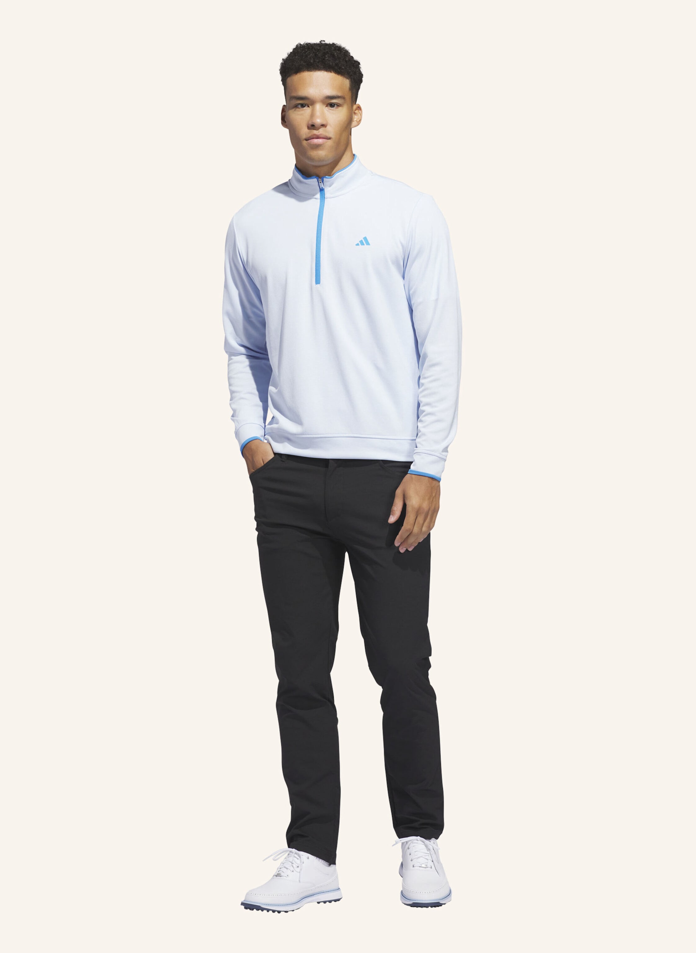 Thumbnail - Adidas Lightweight Half-Zip Oberteil blau