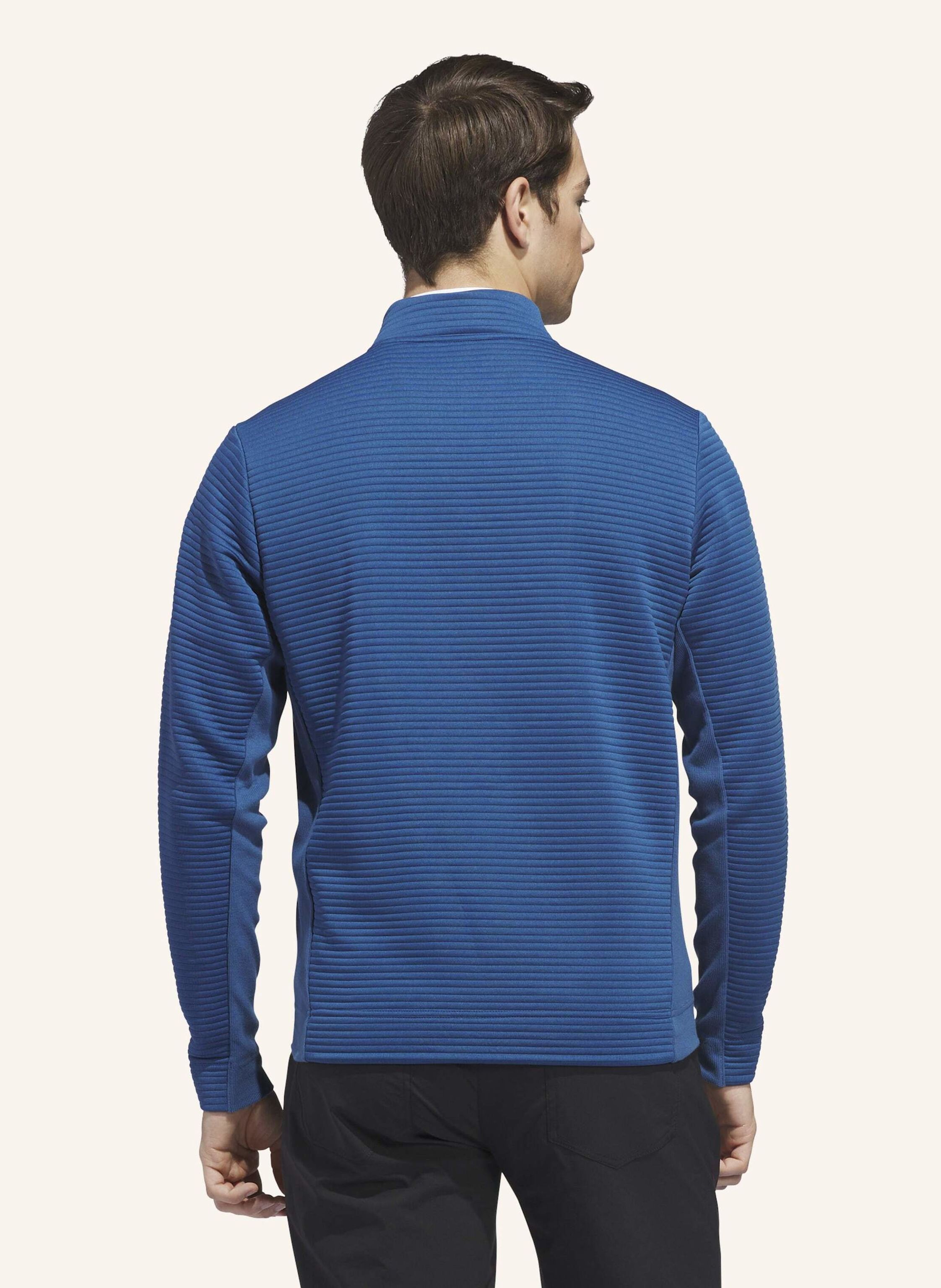 Thumbnail - Adidas ultimate365 Dwr Textured Quarter Zip Pullover blau