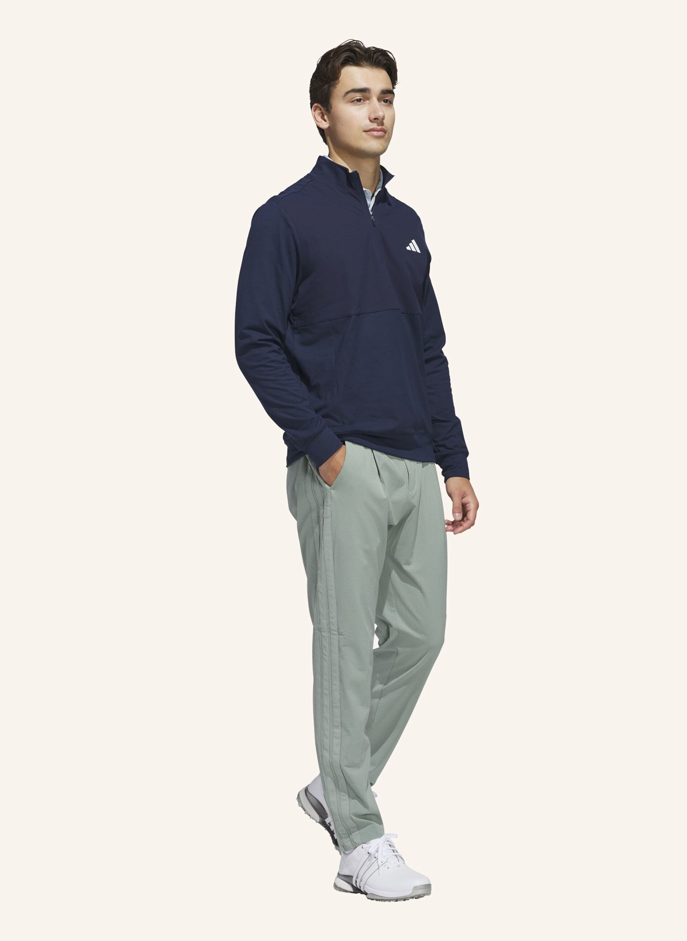 Thumbnail - Adidas ultimate365 Tour Pullover, Reissverschluss Bis Zur Brust blau