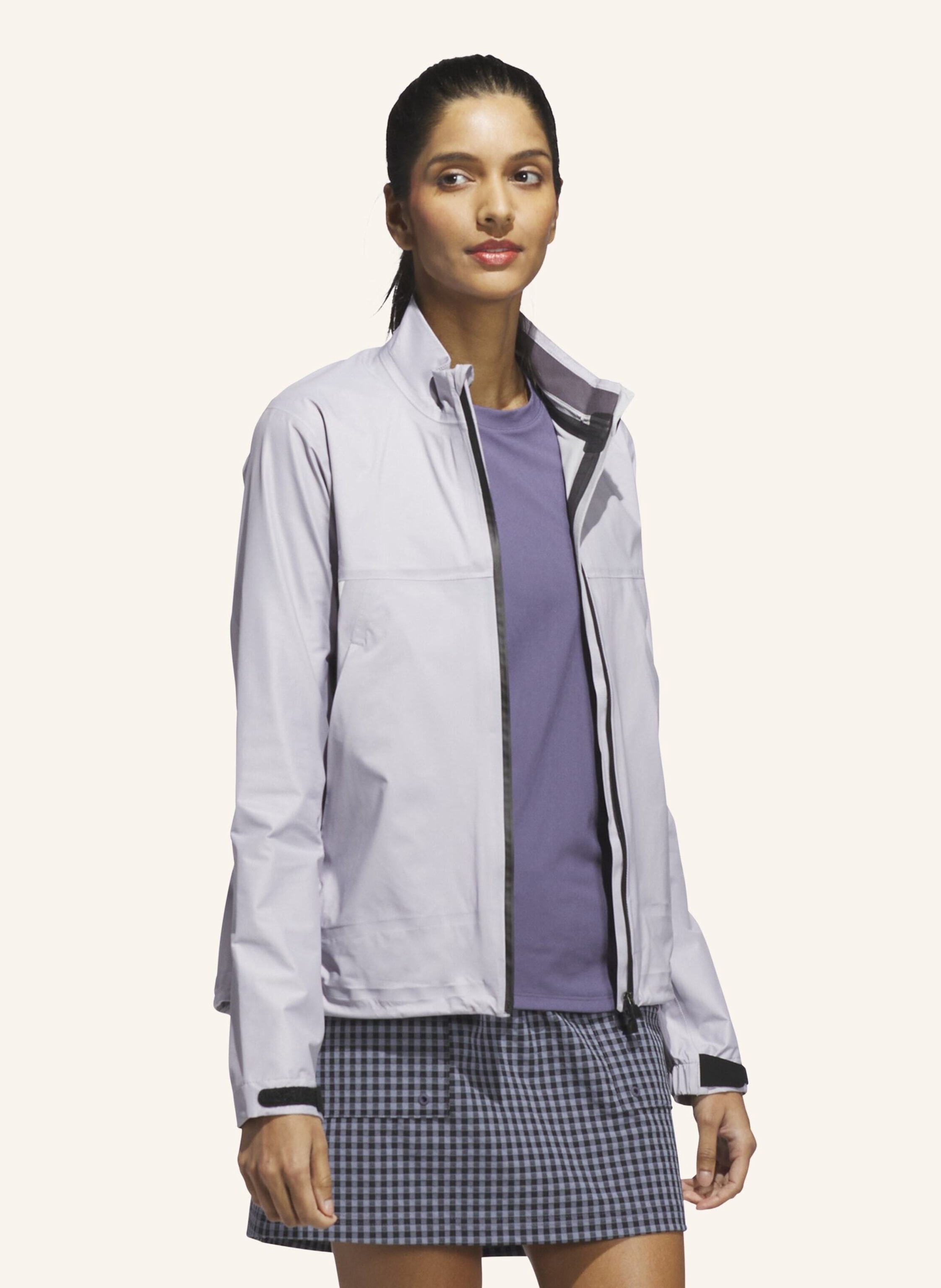 Thumbnail - Adidas ultimate365 Tour Climaproof+ Jacke Mit Durchgehendem Reissverschluss grau