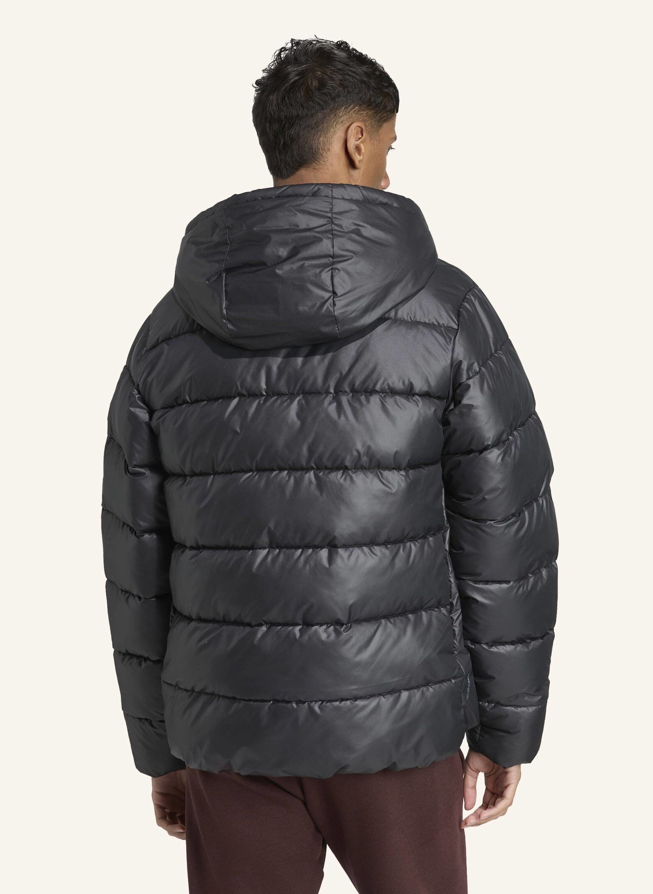 Thumbnail - Adidas Essentials Climawarm Kunstdaunen Stepp-Kapuzenjacken schwarz