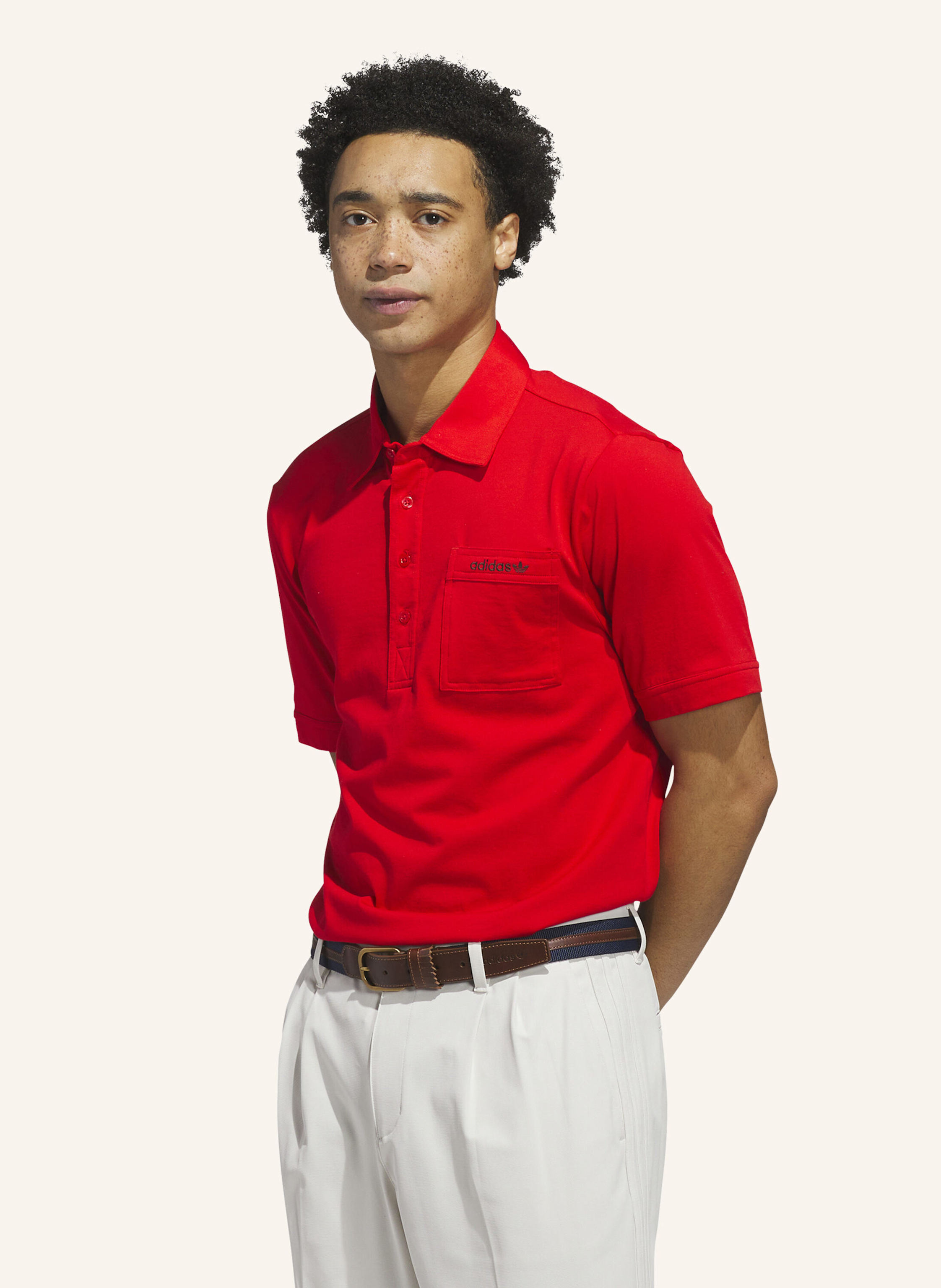 Thumbnail - Adidas Originals Archive Pocket Poloshirt rot