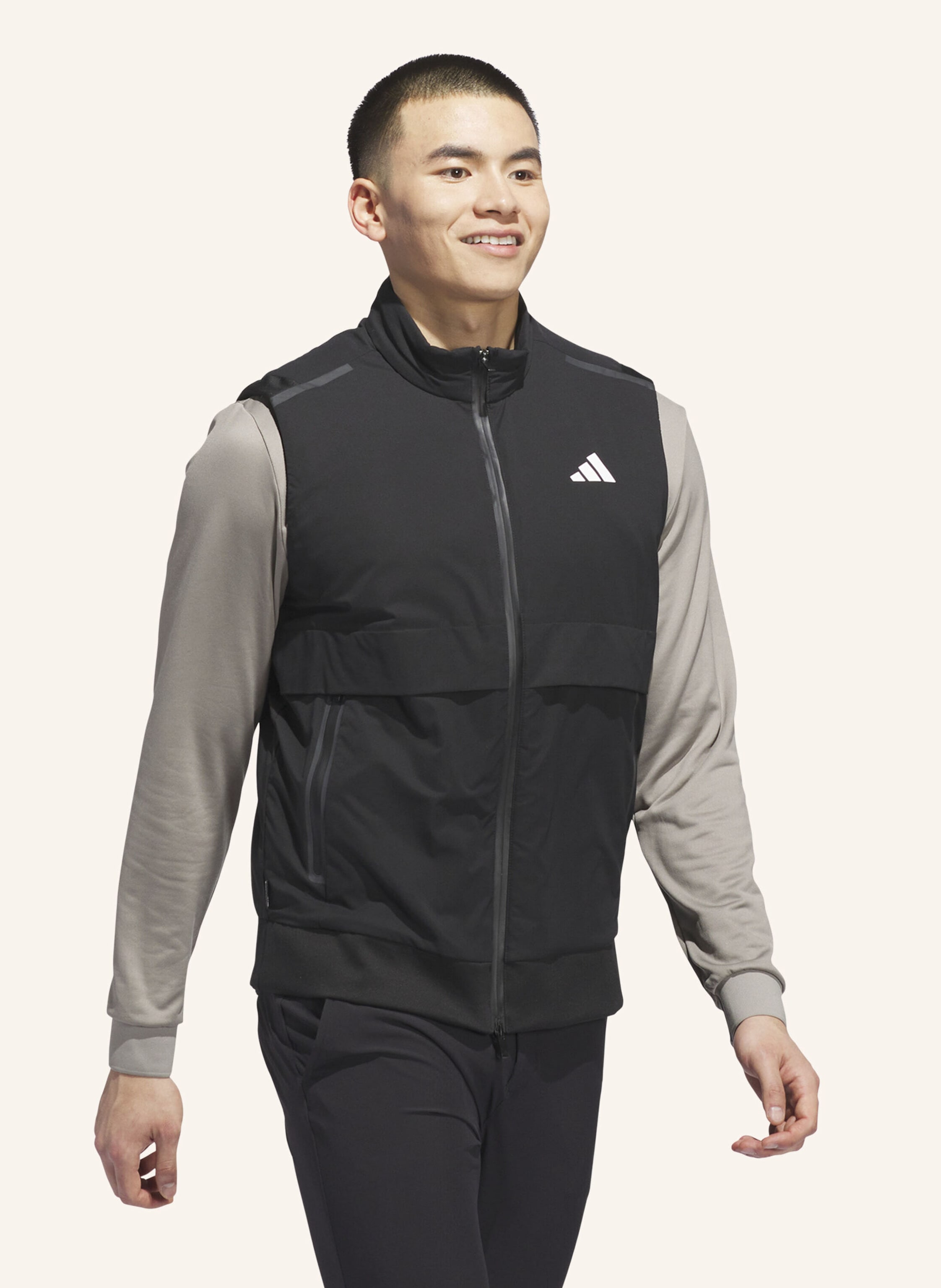 Thumbnail - Adidas ultimate365 Tour Frostguard Weste, Durchgehender Reissverschluss schwarz