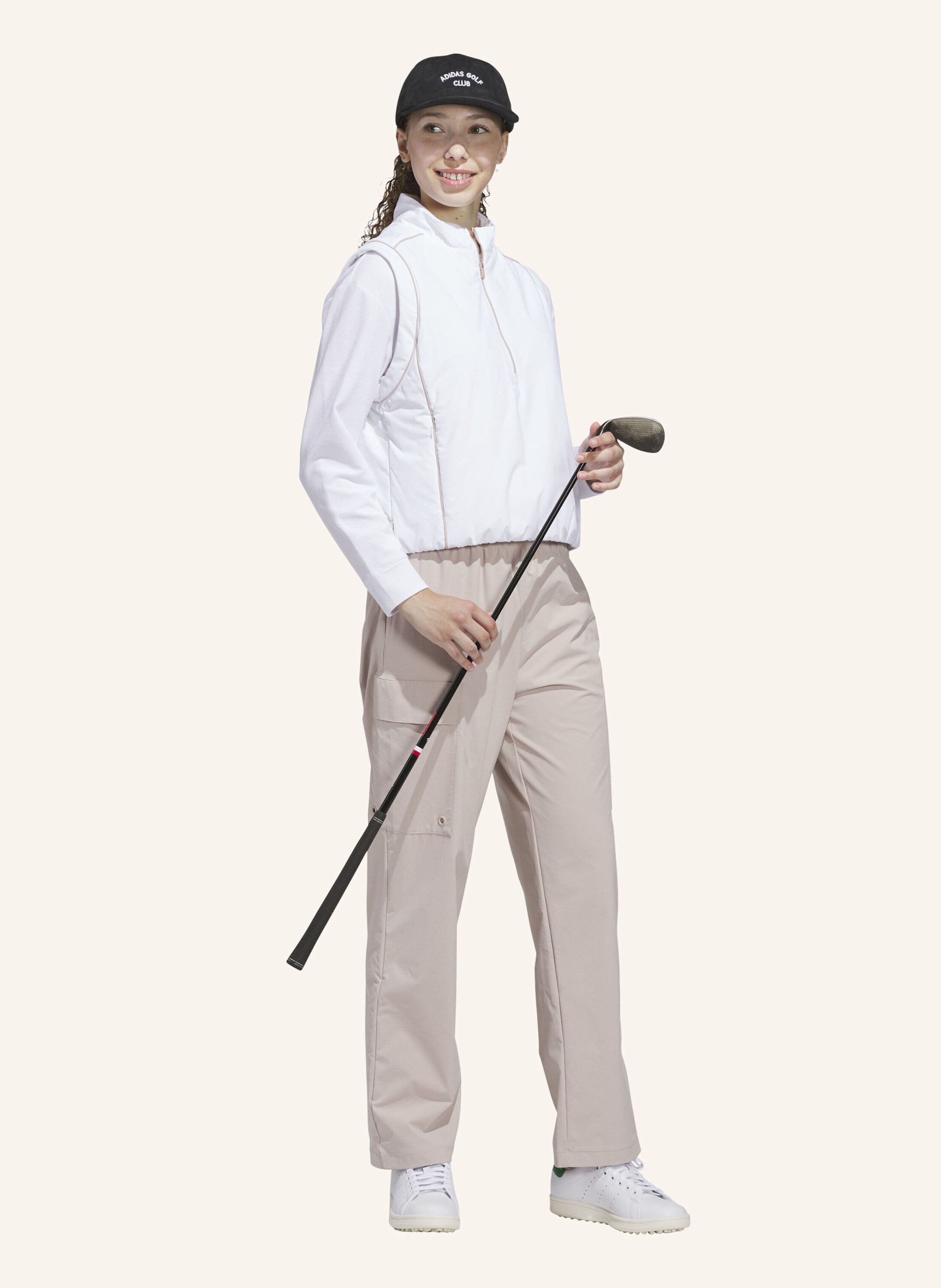 Thumbnail - Adidas Beyond Twistweave Loose Quarter-Zip Weste weiss