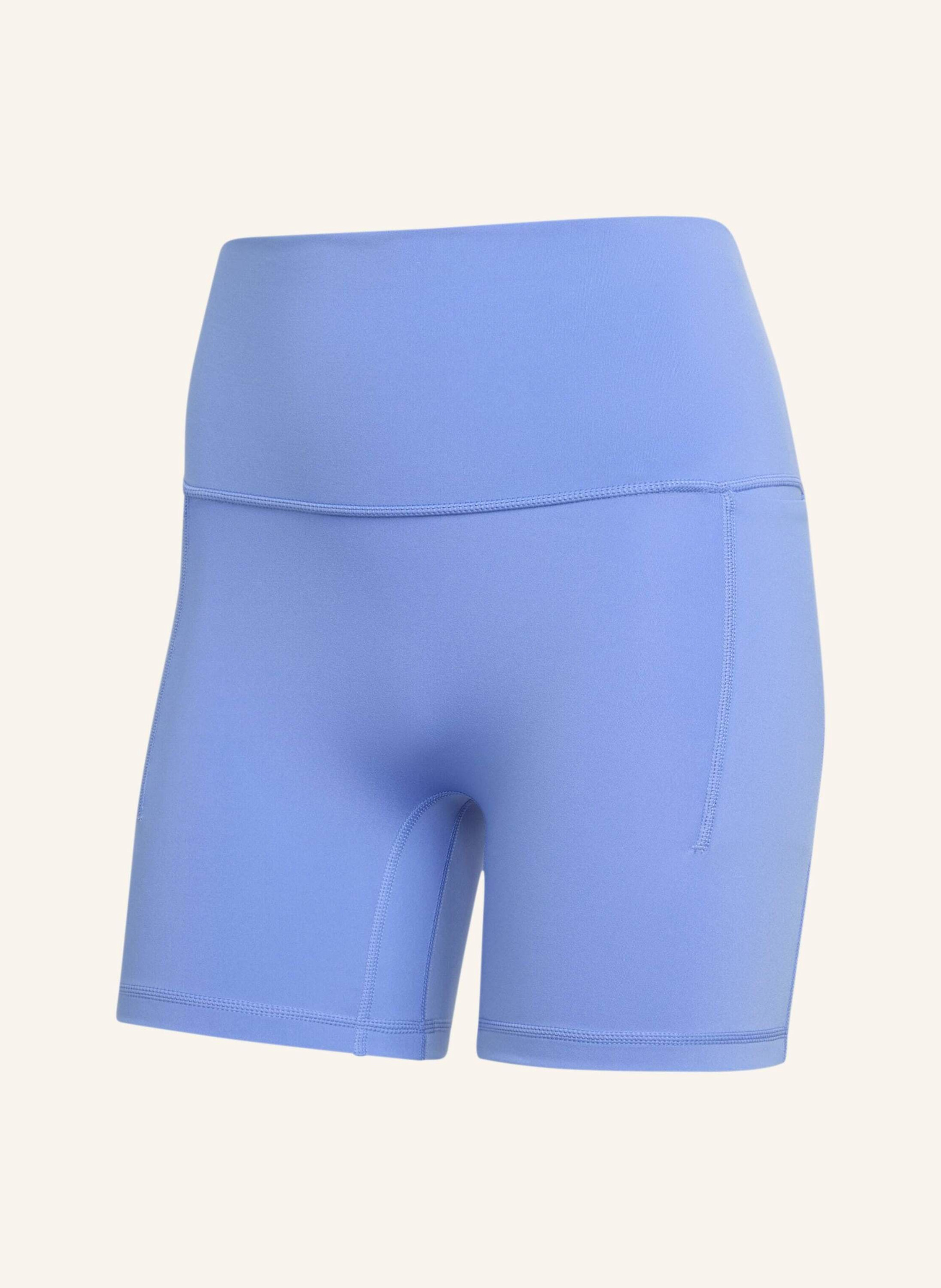 Adidas 3-Streifen Studio All Me Booty Leggings, Kurz blau