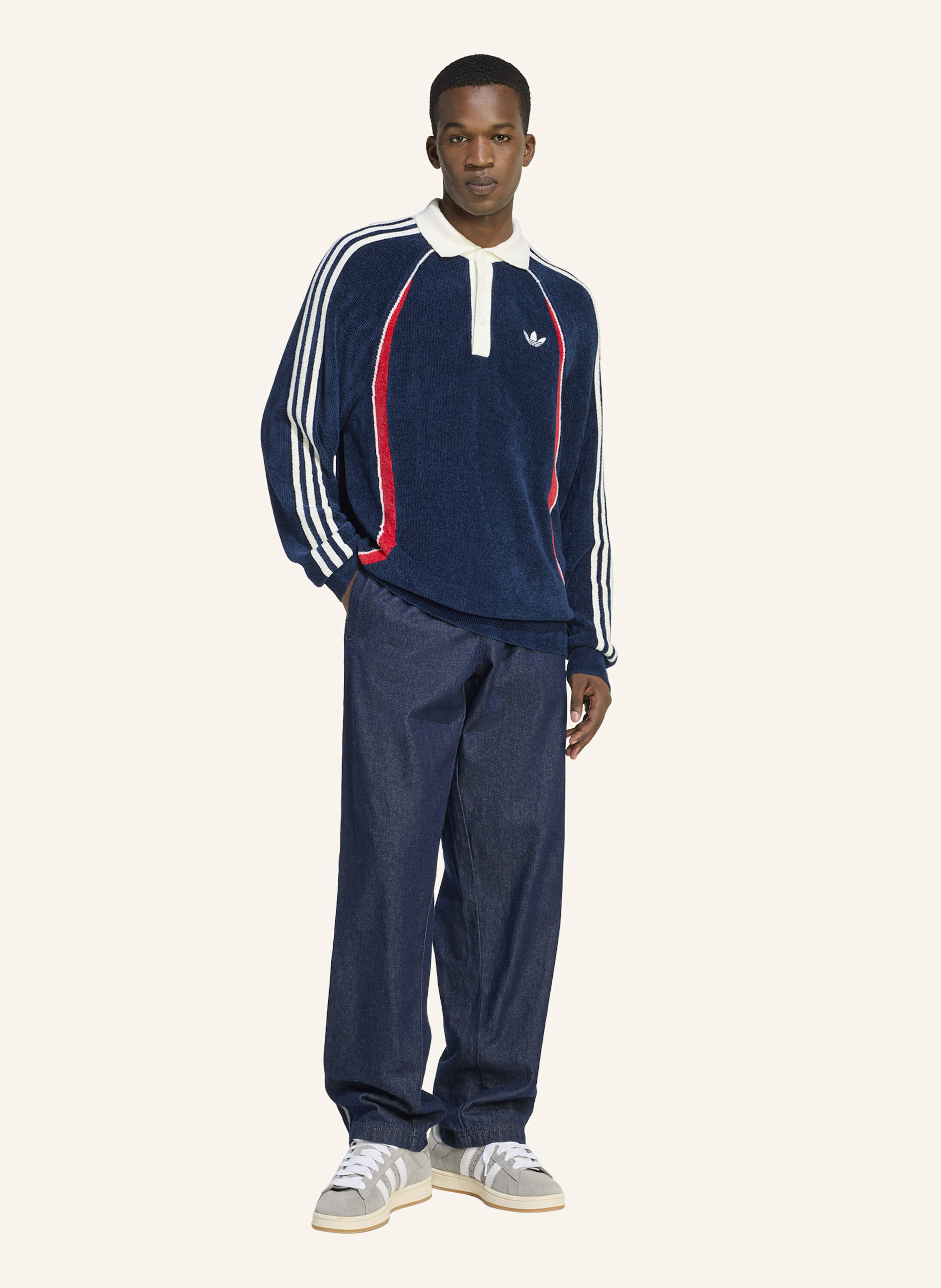 Thumbnail - Adidas Originals Retro Remix Teamgeist Poloshirt blau
