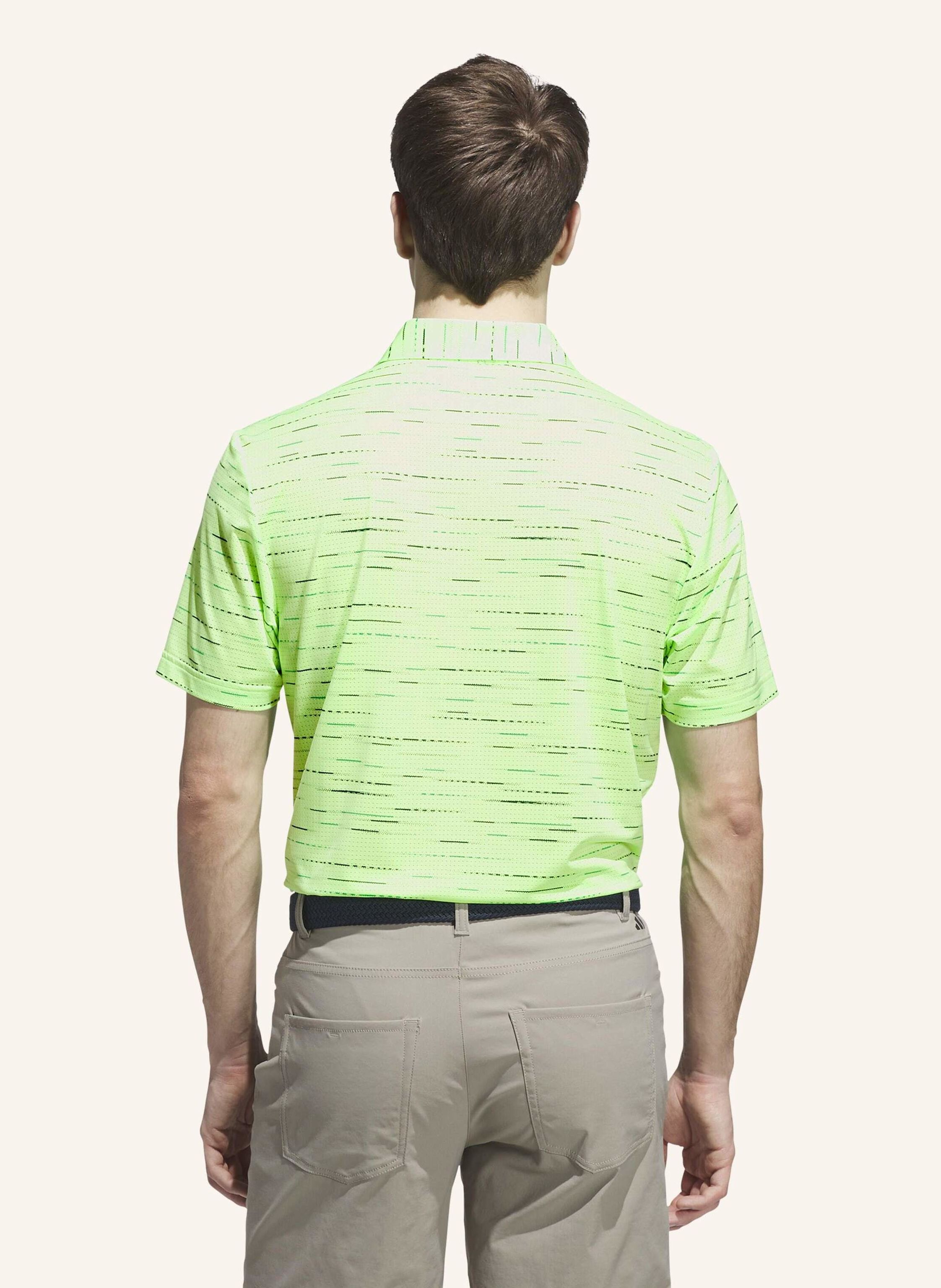 Thumbnail - Adidas ultimate365 Mesh Glimmer Print Poloshirt gruen
