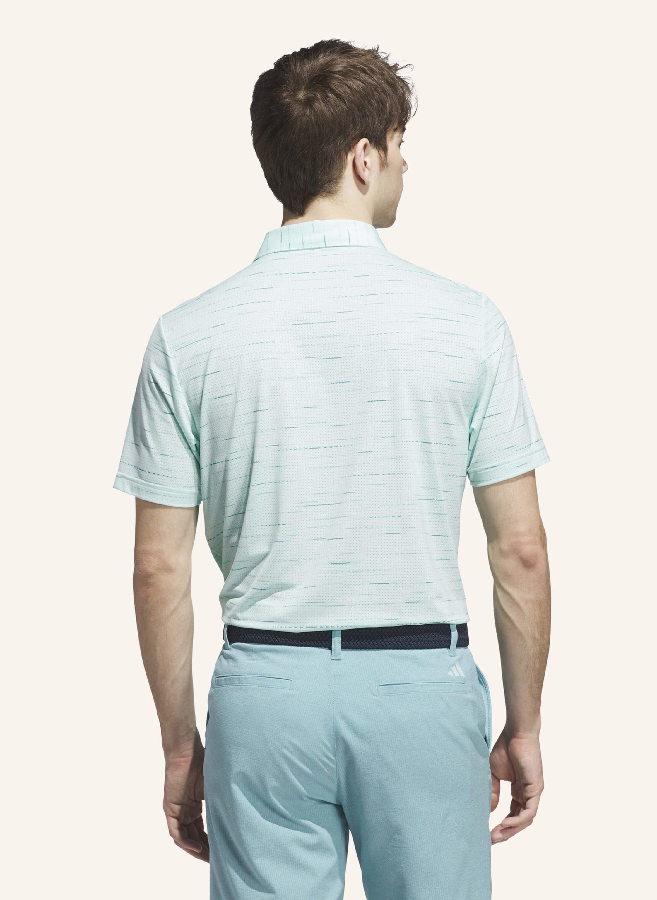 Thumbnail - Adidas ultimate365 Mesh Glimmer Print Poloshirt blau