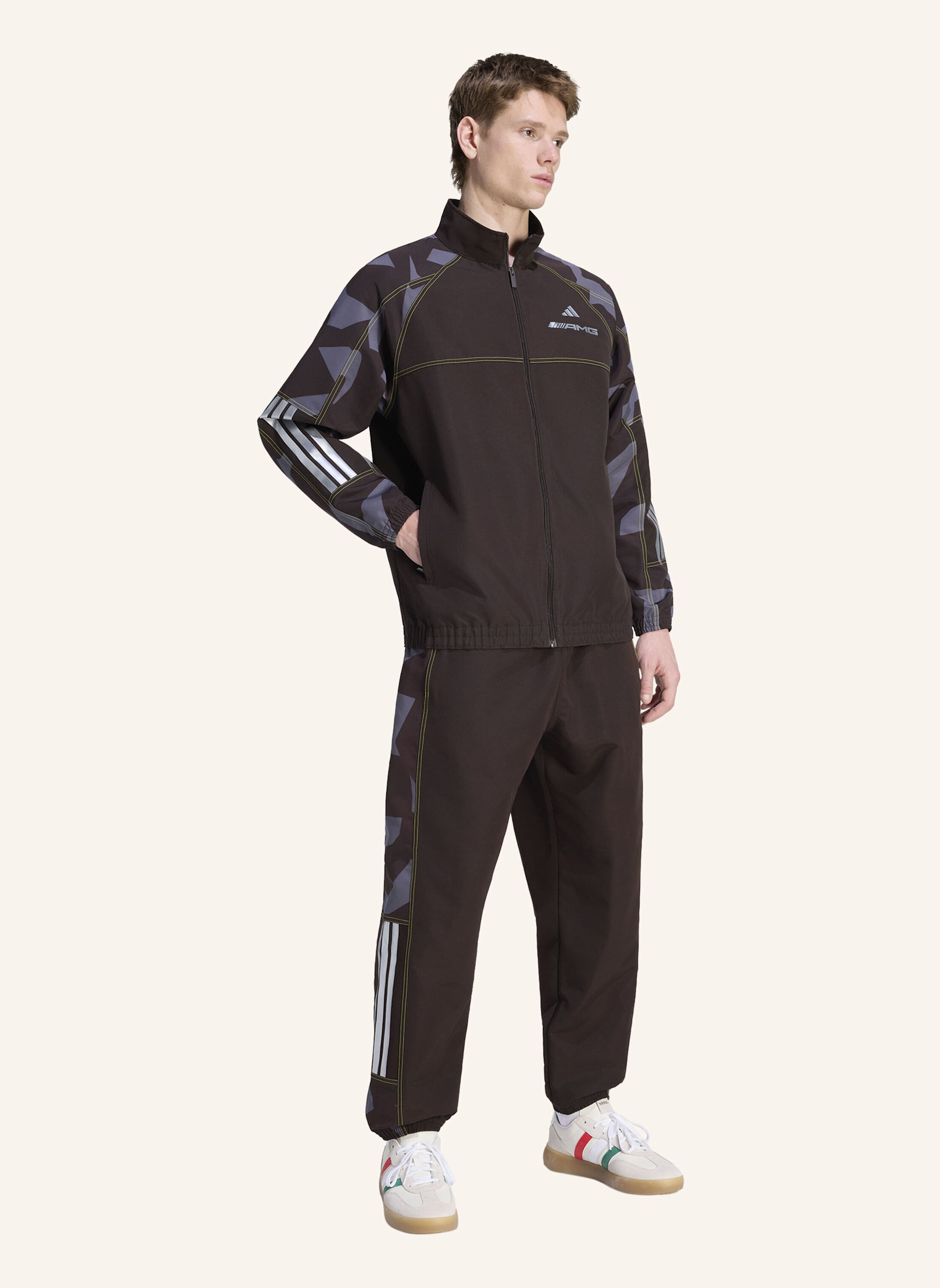 Thumbnail - Adidas Amg Camo Woven Trainingsjacke braun