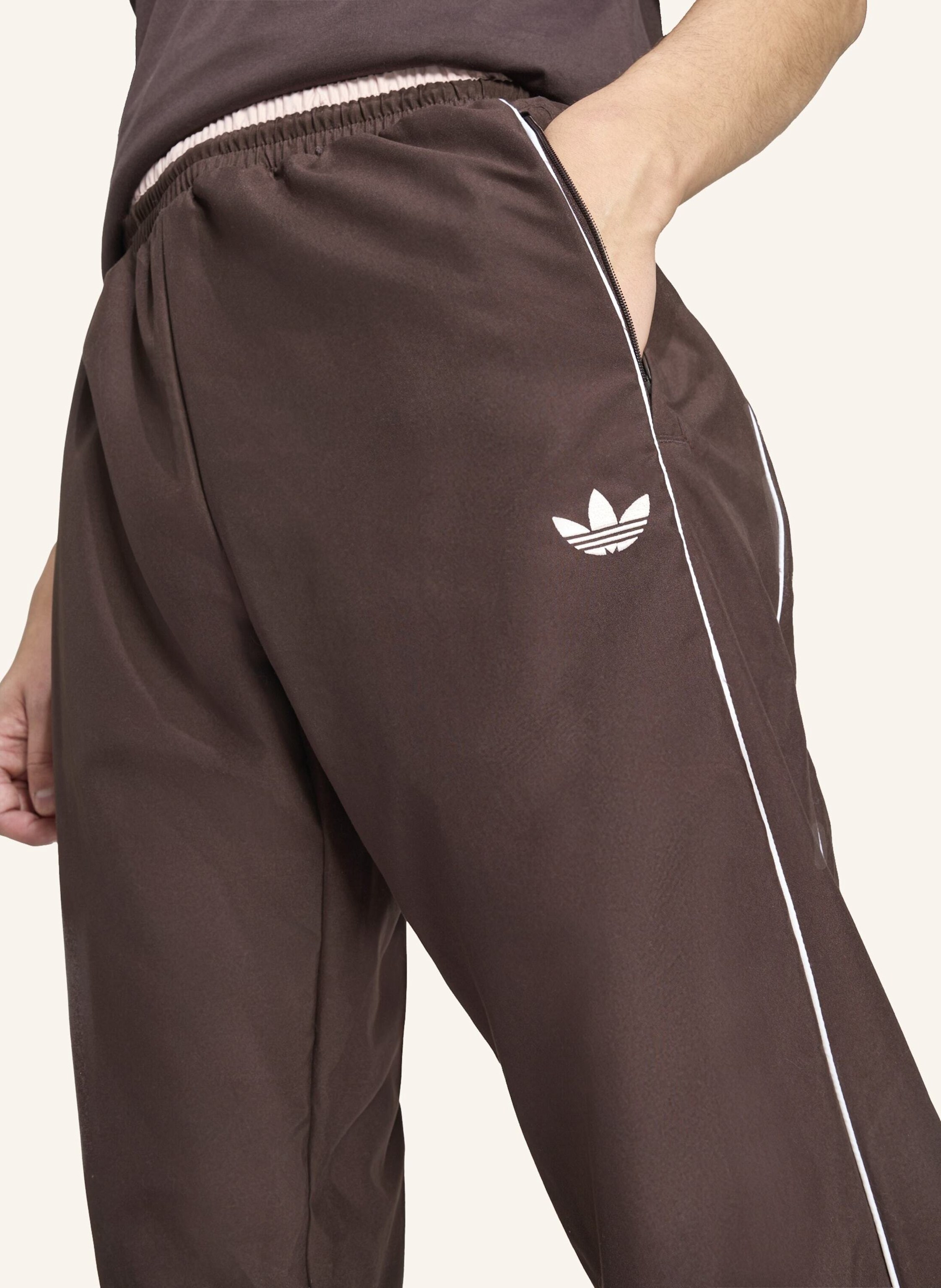 Thumbnail - Adidas Originals Half Stripes Trainingshose braun