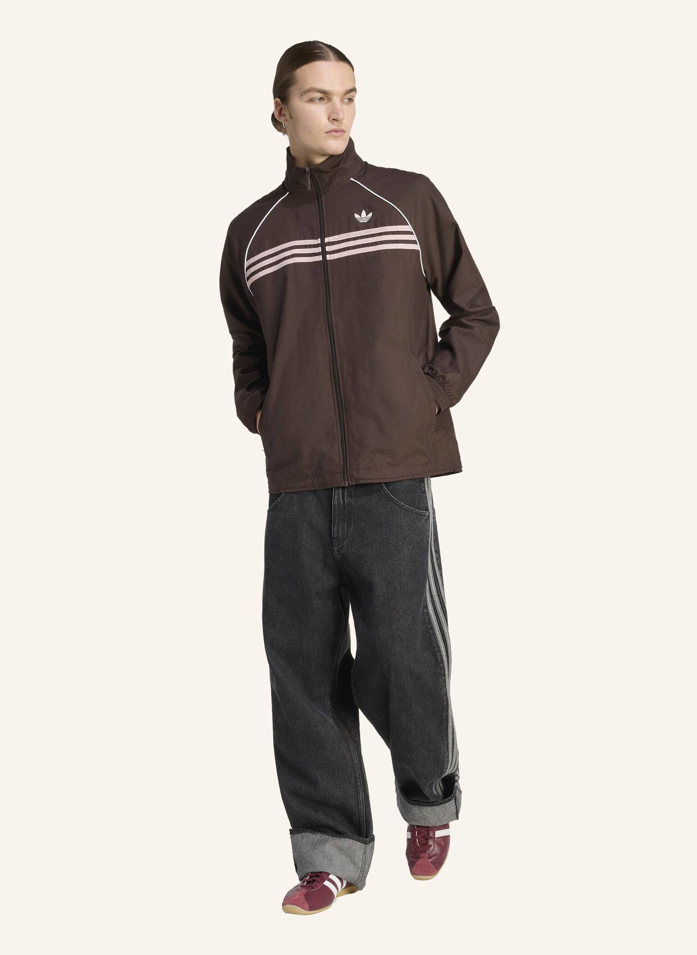 Thumbnail - Adidas Originals Chest Stripes Originals Jacke braun