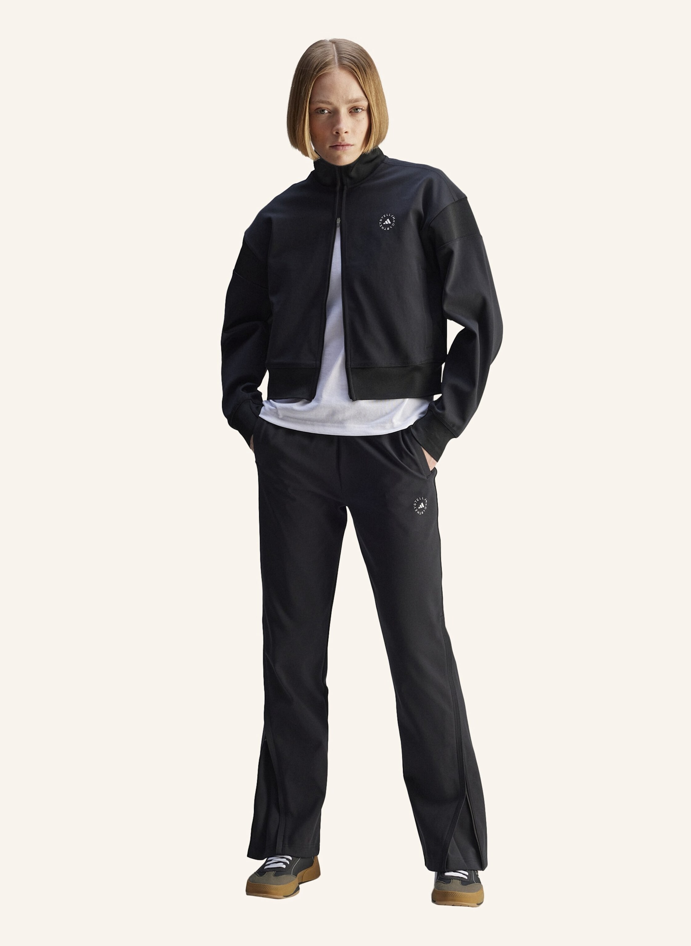 Thumbnail - Adidas By Stella Mccartney Adidas By Stella Mccartney Knitted Trainingshose schwarz