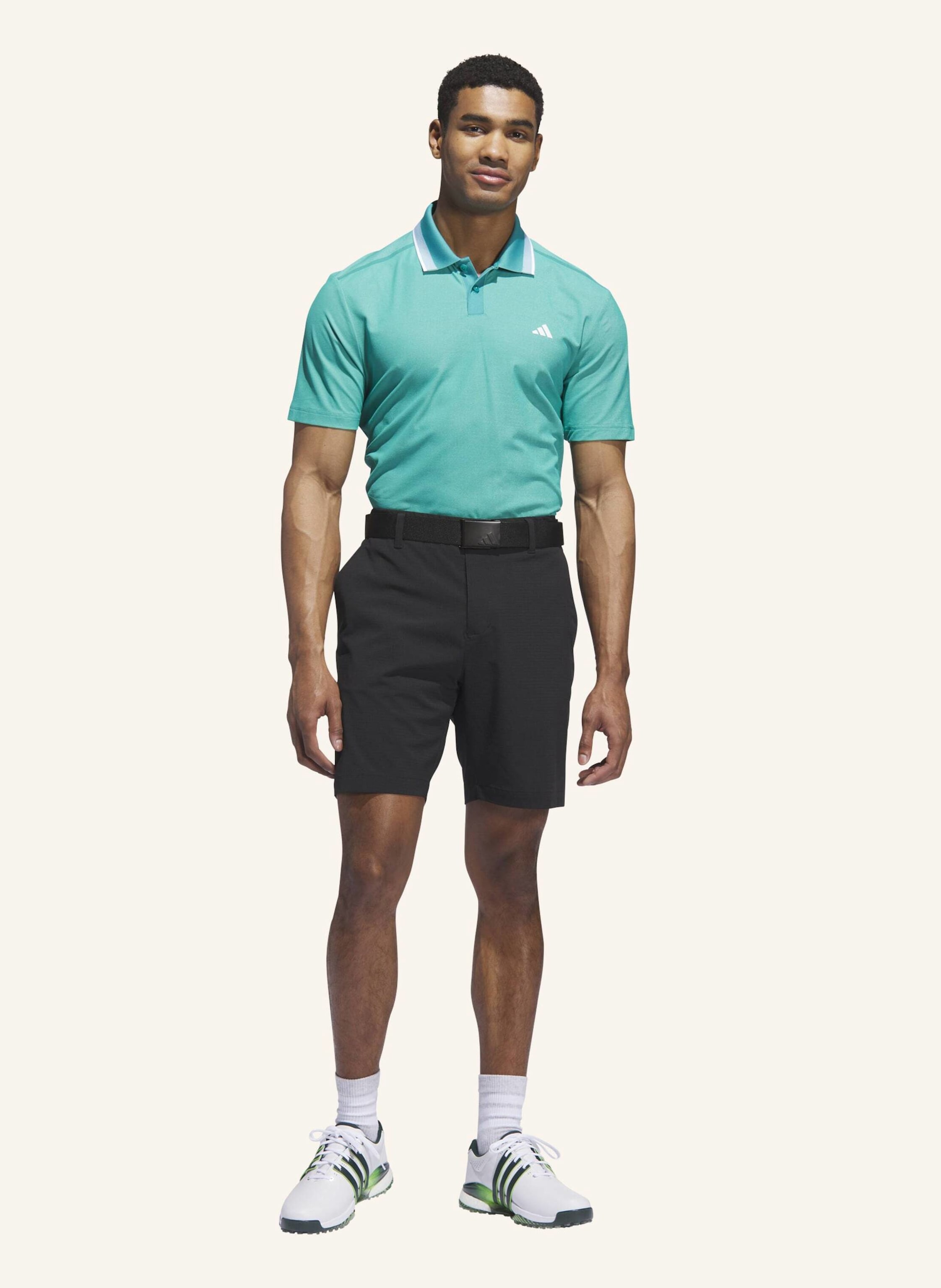 Thumbnail - Adidas ultimate365 Tour Twistknit Pikee Poloshirt gruen