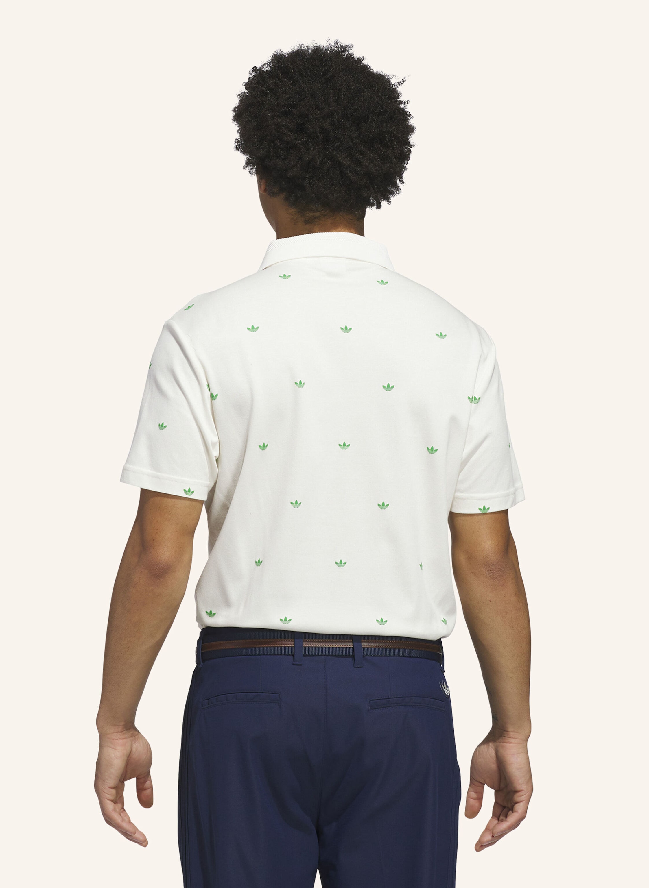 Thumbnail - Adidas Originals Printed Trefoil Poloshirt weiss