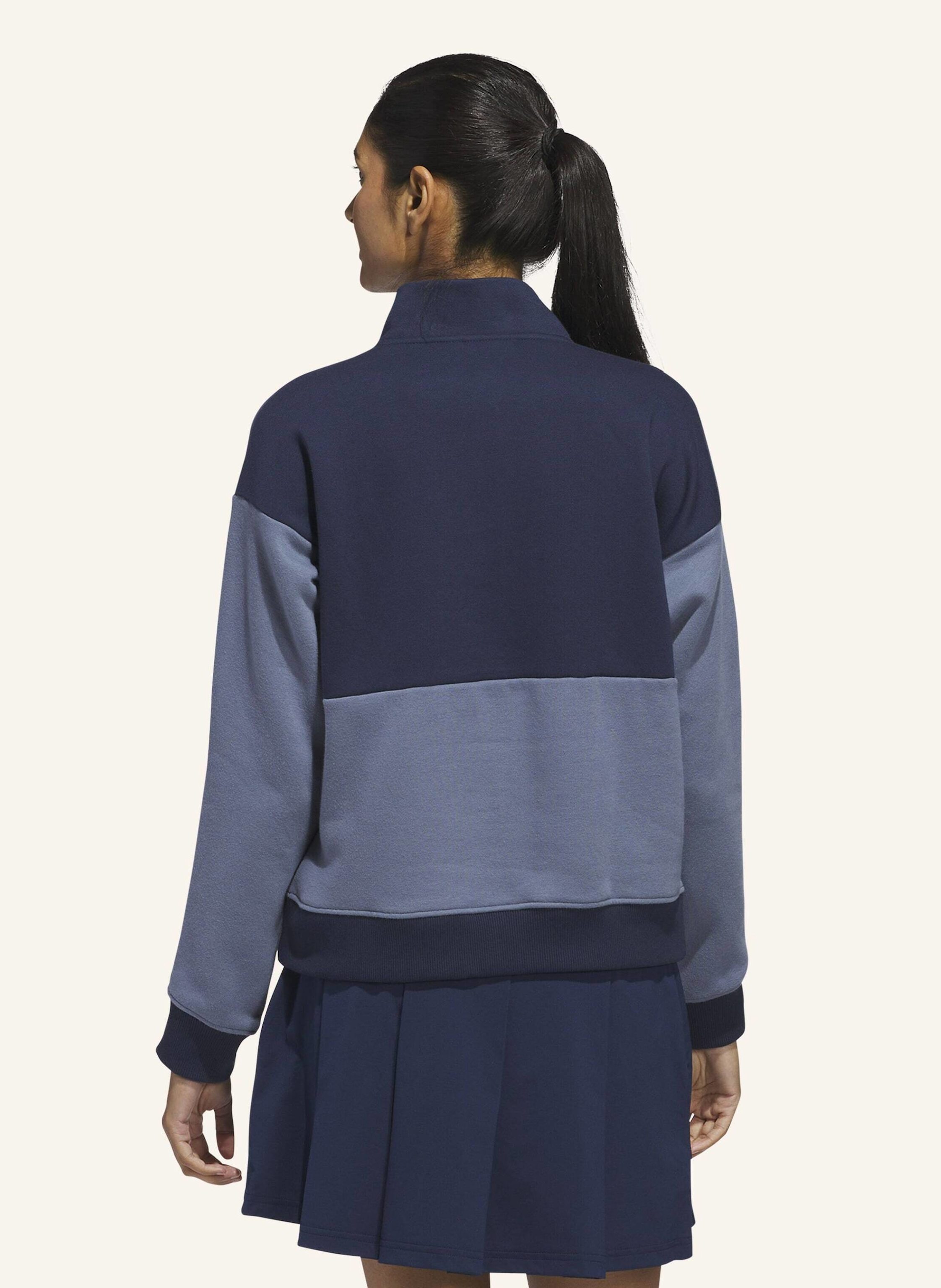 Thumbnail - Adidas Jacke Mit Reissverschluss Bis Zur Brust blau