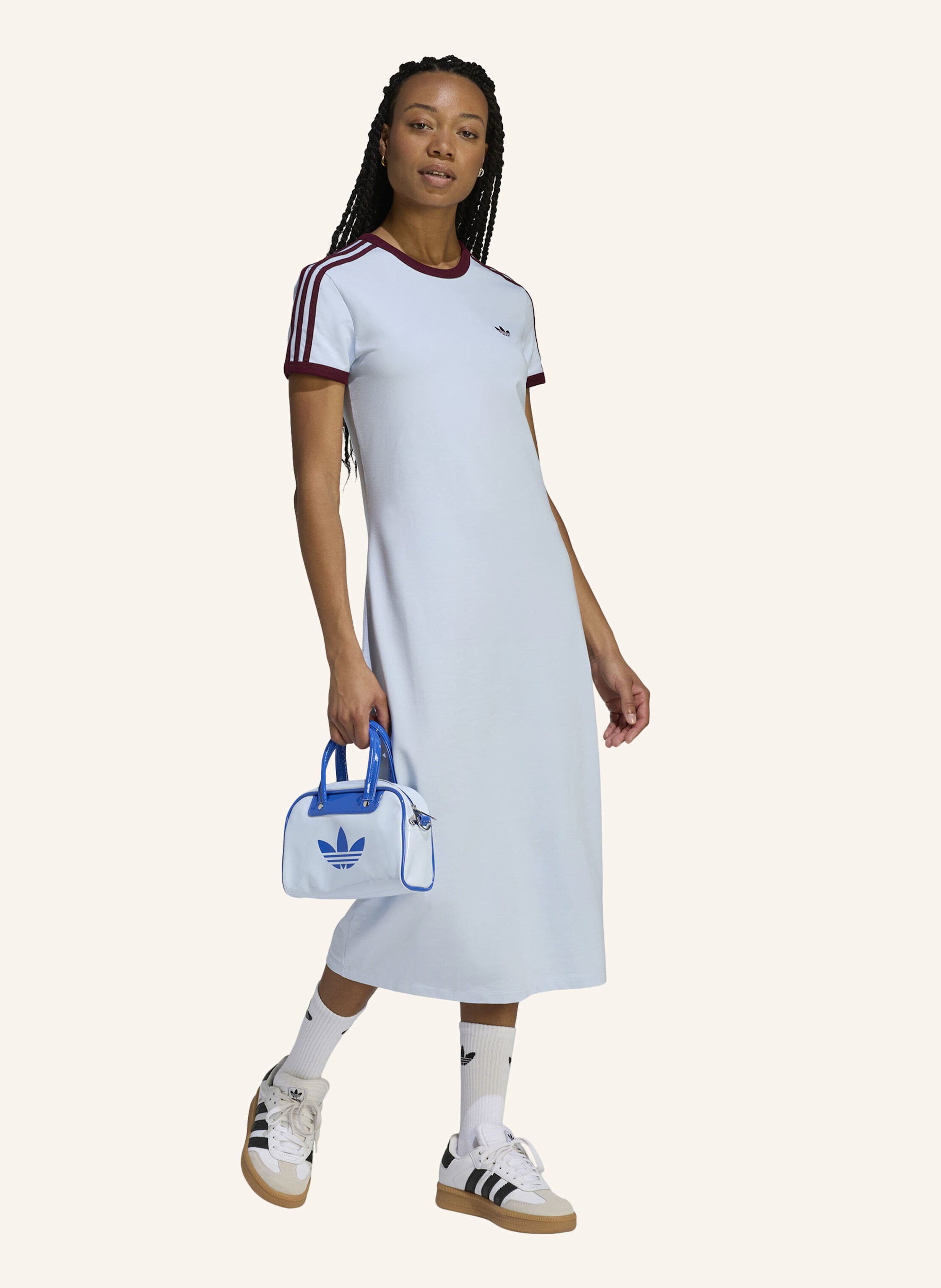 Thumbnail - Adidas Originals 3-Streifen Kleid, Schmal blau