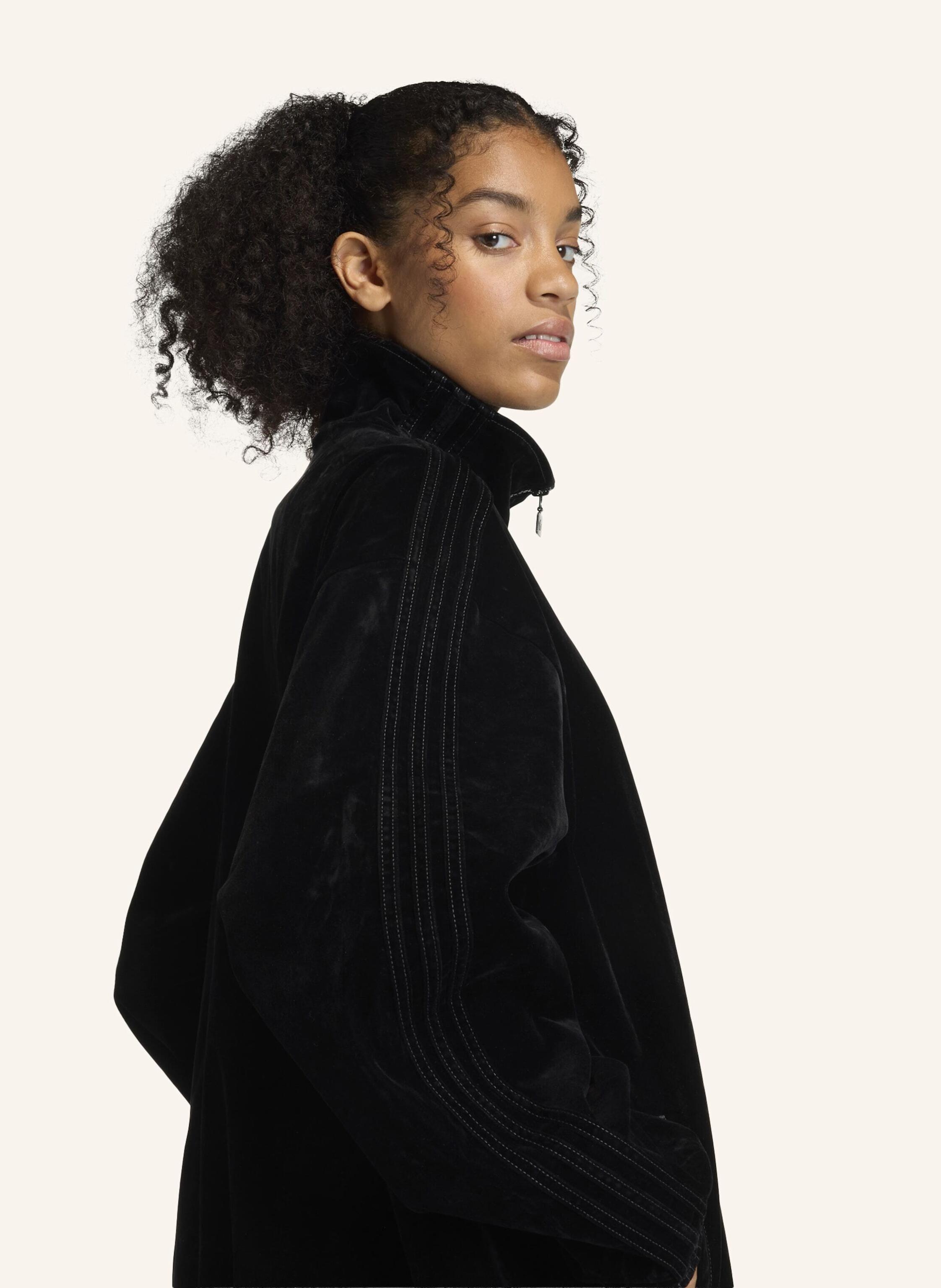 Thumbnail - Adidas Originals Brushed Twill Oversized Firebird Track Top schwarz