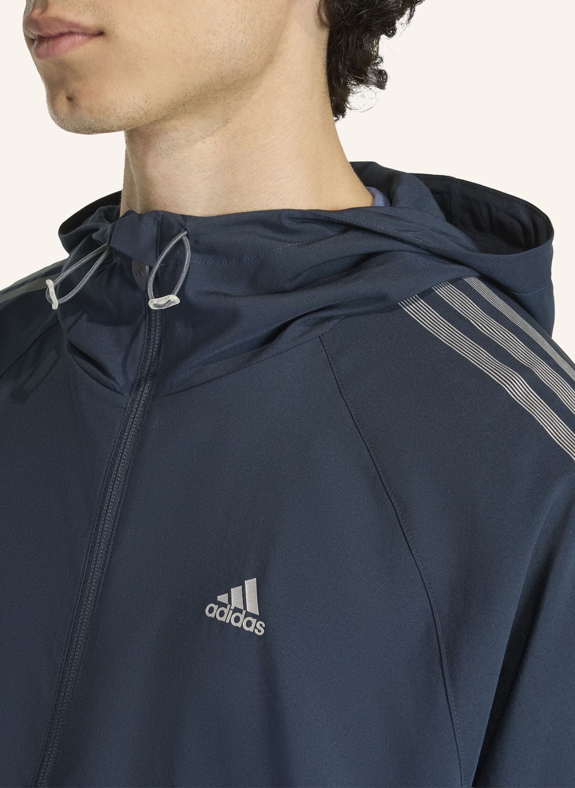Thumbnail - Adidas Originals Striped Regular Windrunner Jacke. blau