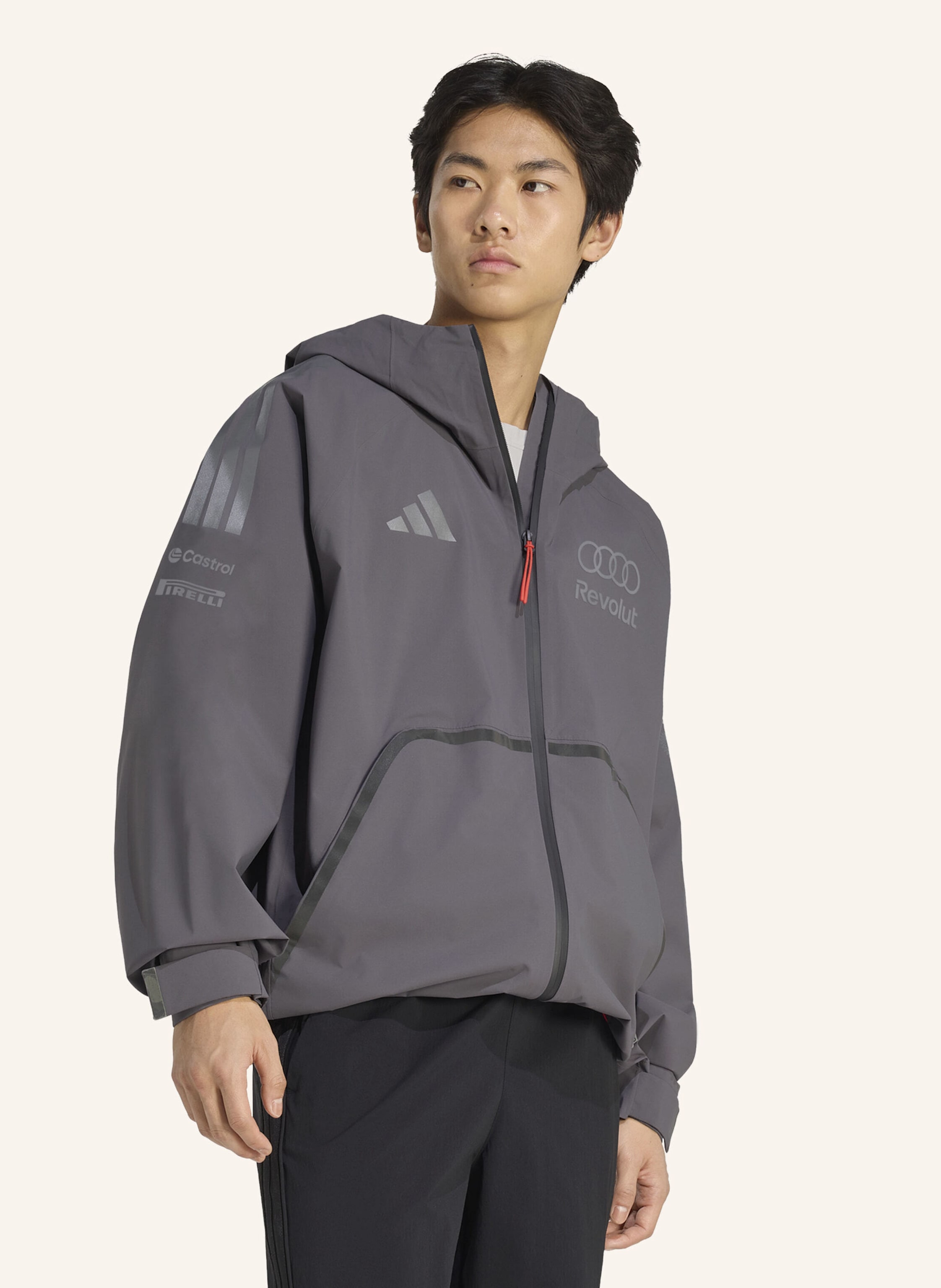 Thumbnail - Adidas Audi Revolut f1 Team Engineers & Marketing Regenjacke grau