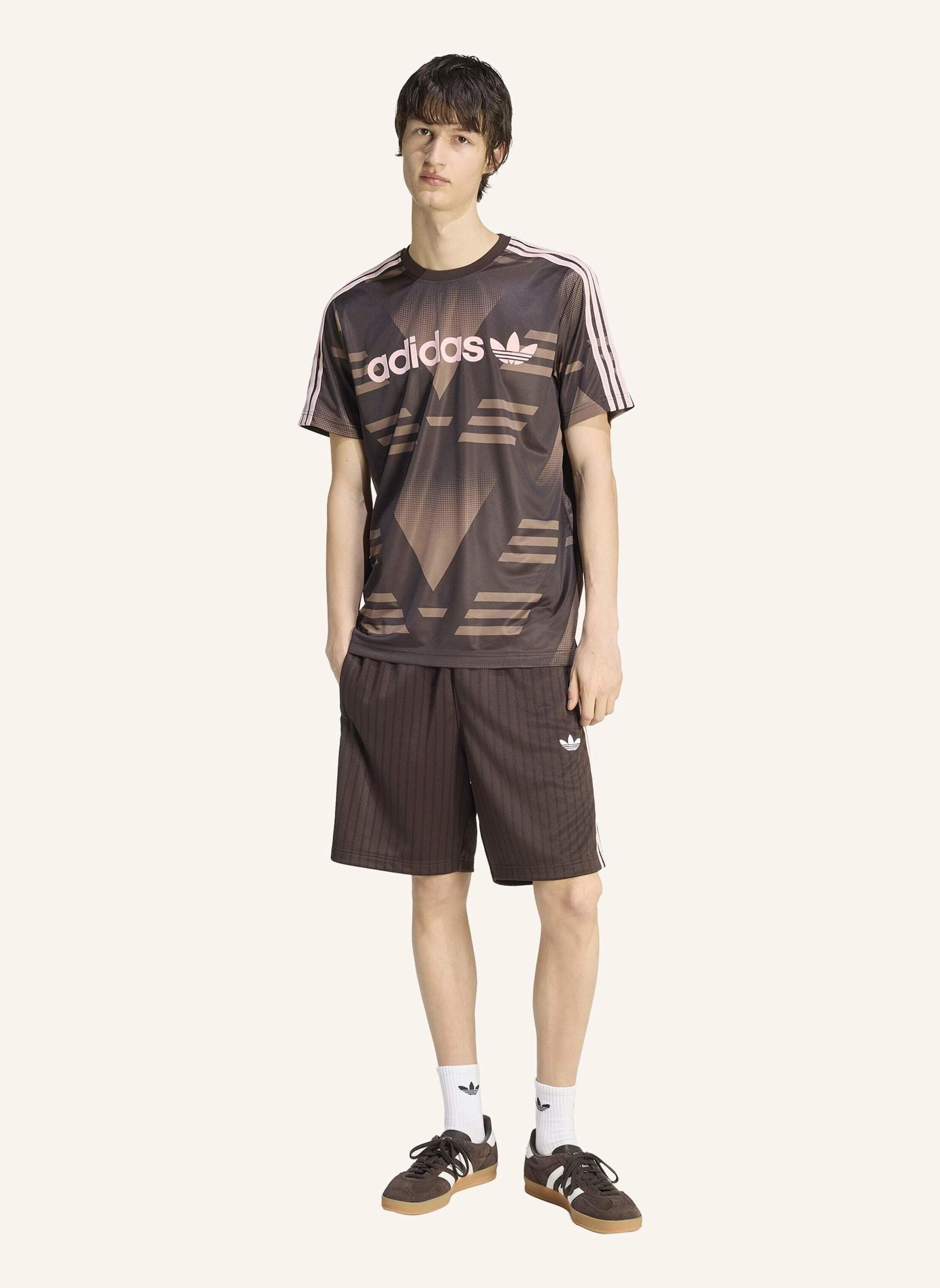 Thumbnail - Adidas Originals Firebird Engineered Stripes Shorts braun