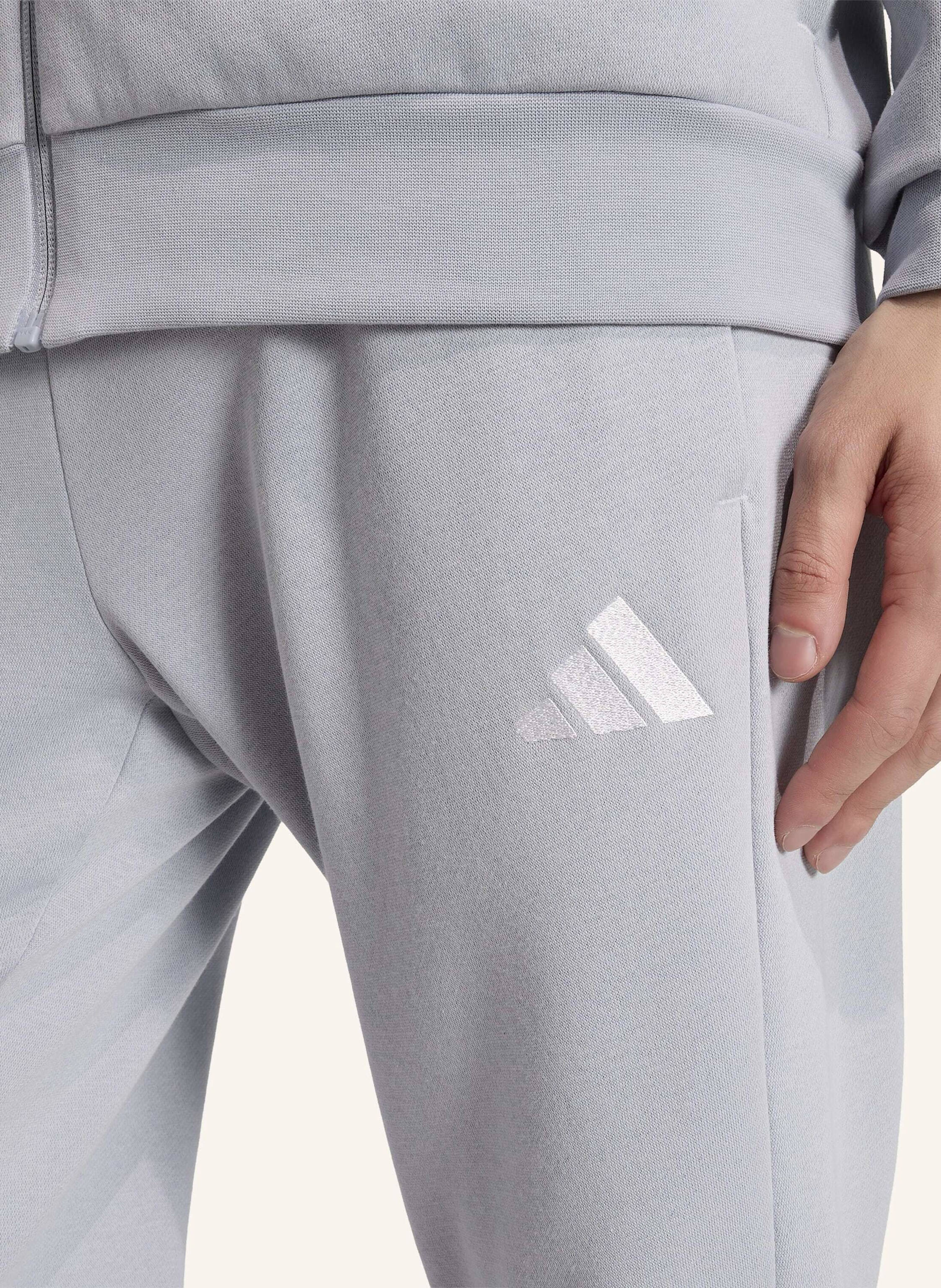 Thumbnail - Adidas 3-Streifen Fleece Trainingsanzug grau