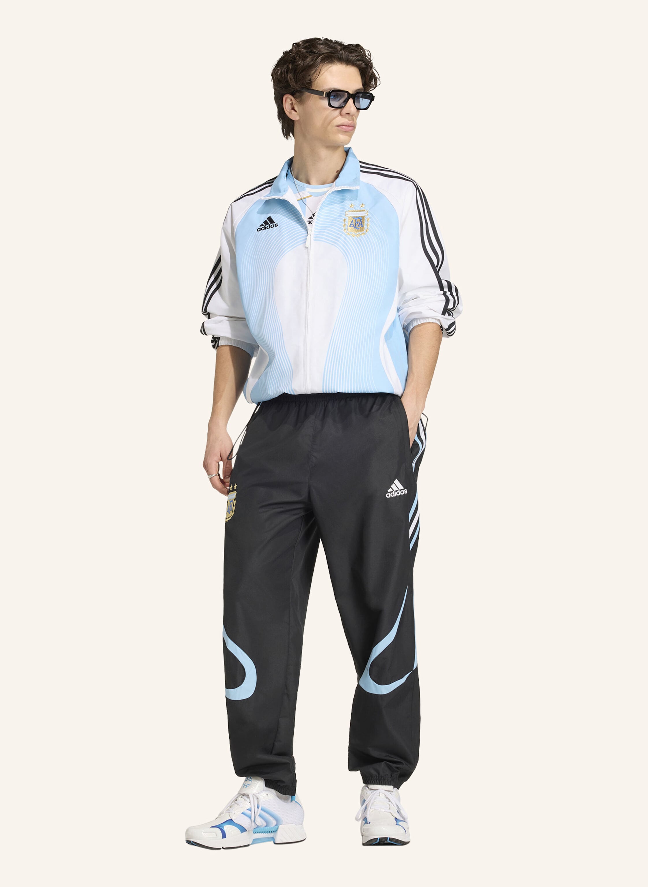 Thumbnail - Adidas Argentinien Heim-Trainingsjacke 2006 weiss