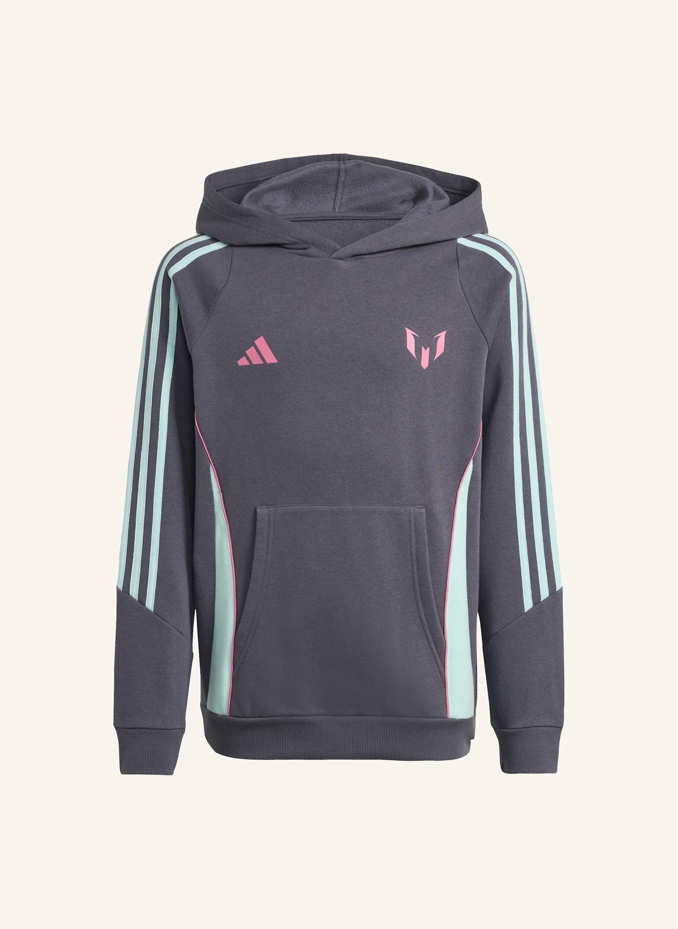 Adidas Messi Kids Hoodie grau