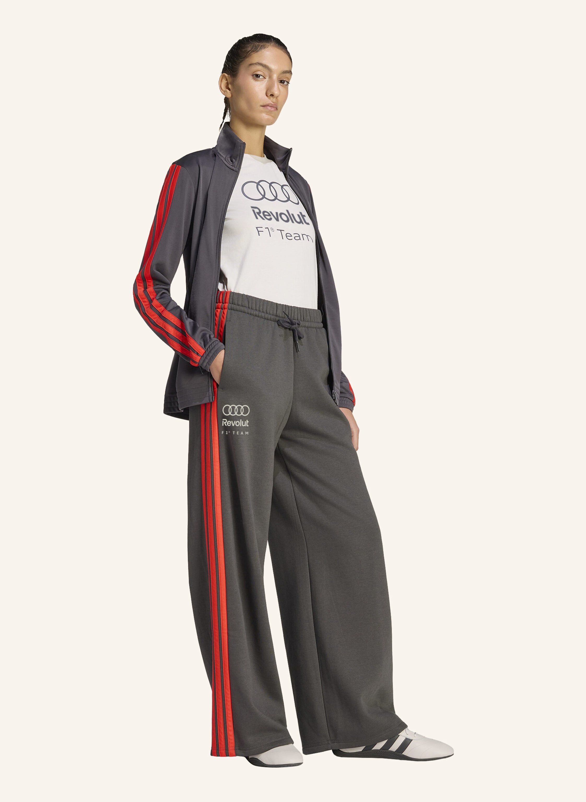 Thumbnail - Adidas Audi Revolut f1 Team Dna Hose Mit Weitem Bein schwarz