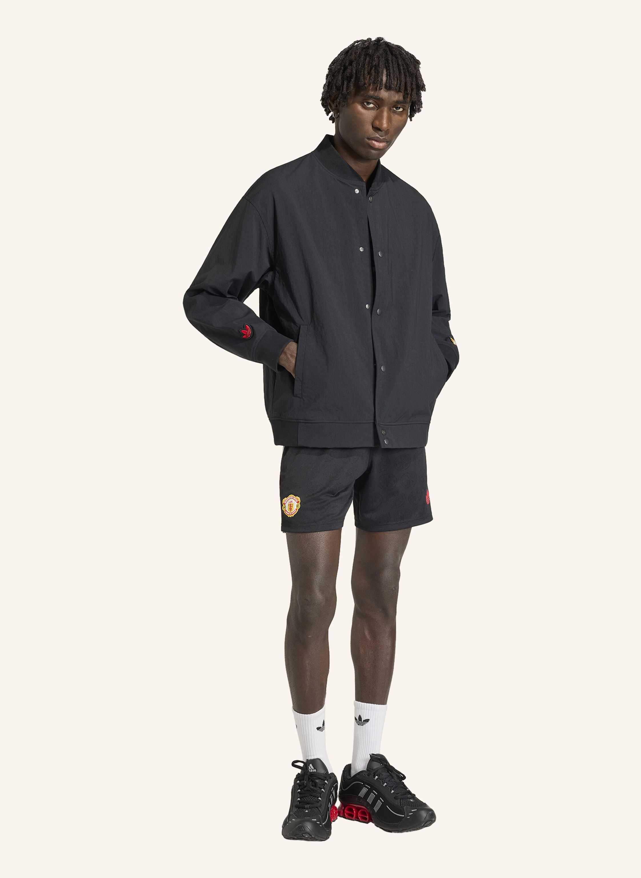 Thumbnail - Adidas Manchester United Stone Roses Jacke schwarz