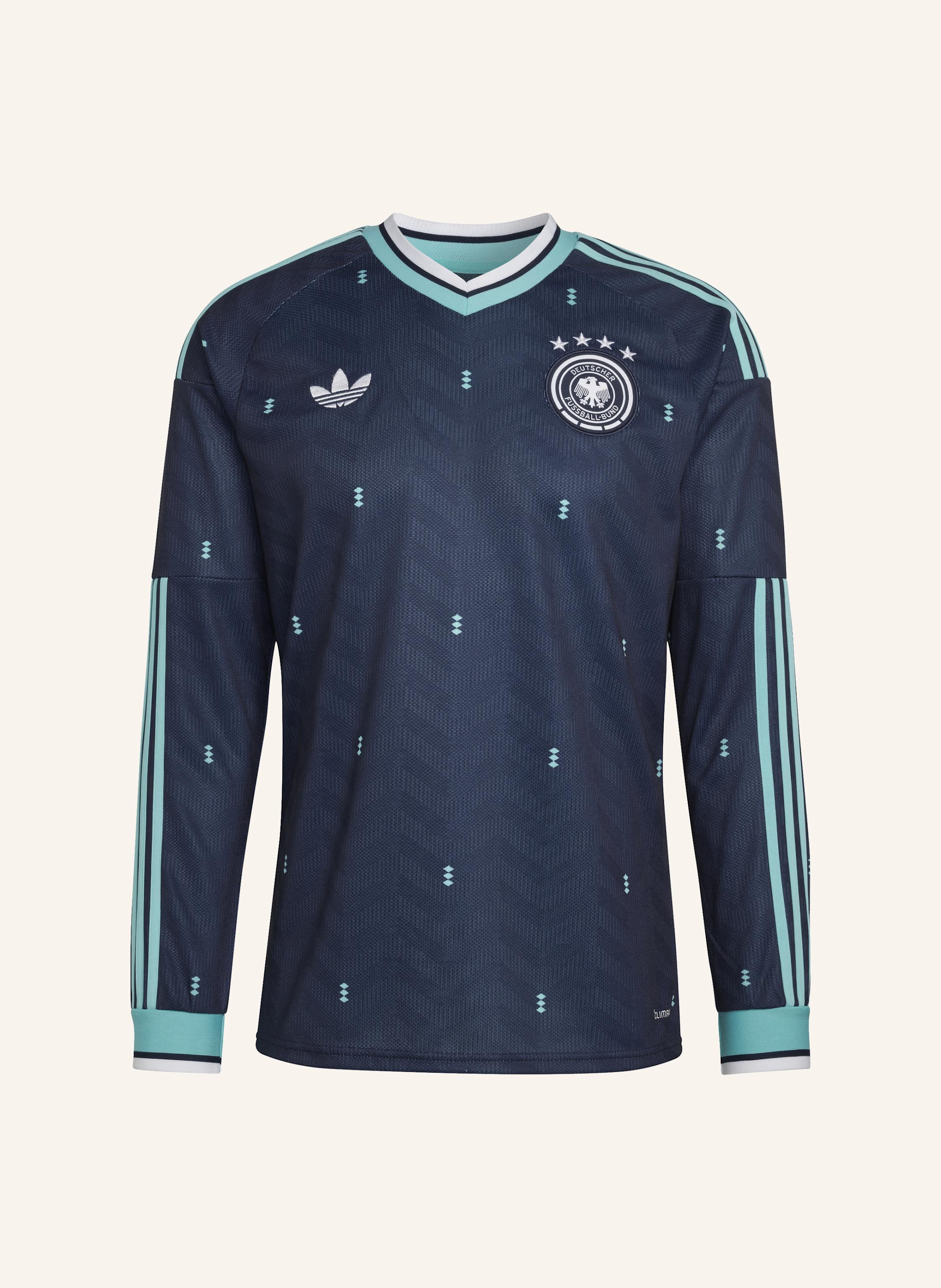 Adidas Deutschland 2026 Auswärtstrikot, Langärmelig blau