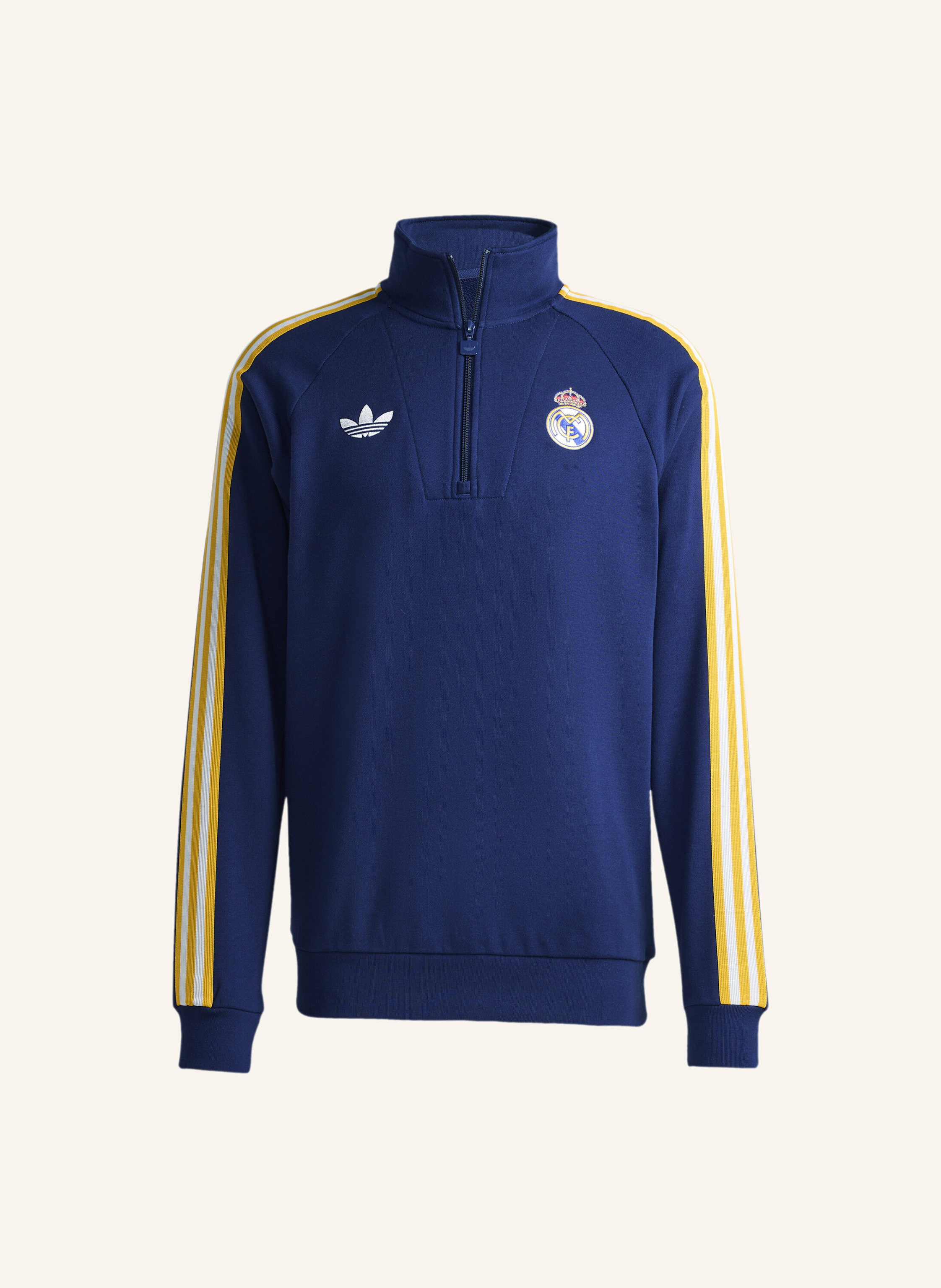 Adidas Real Madrid Originals Half Zip Oberteil blau