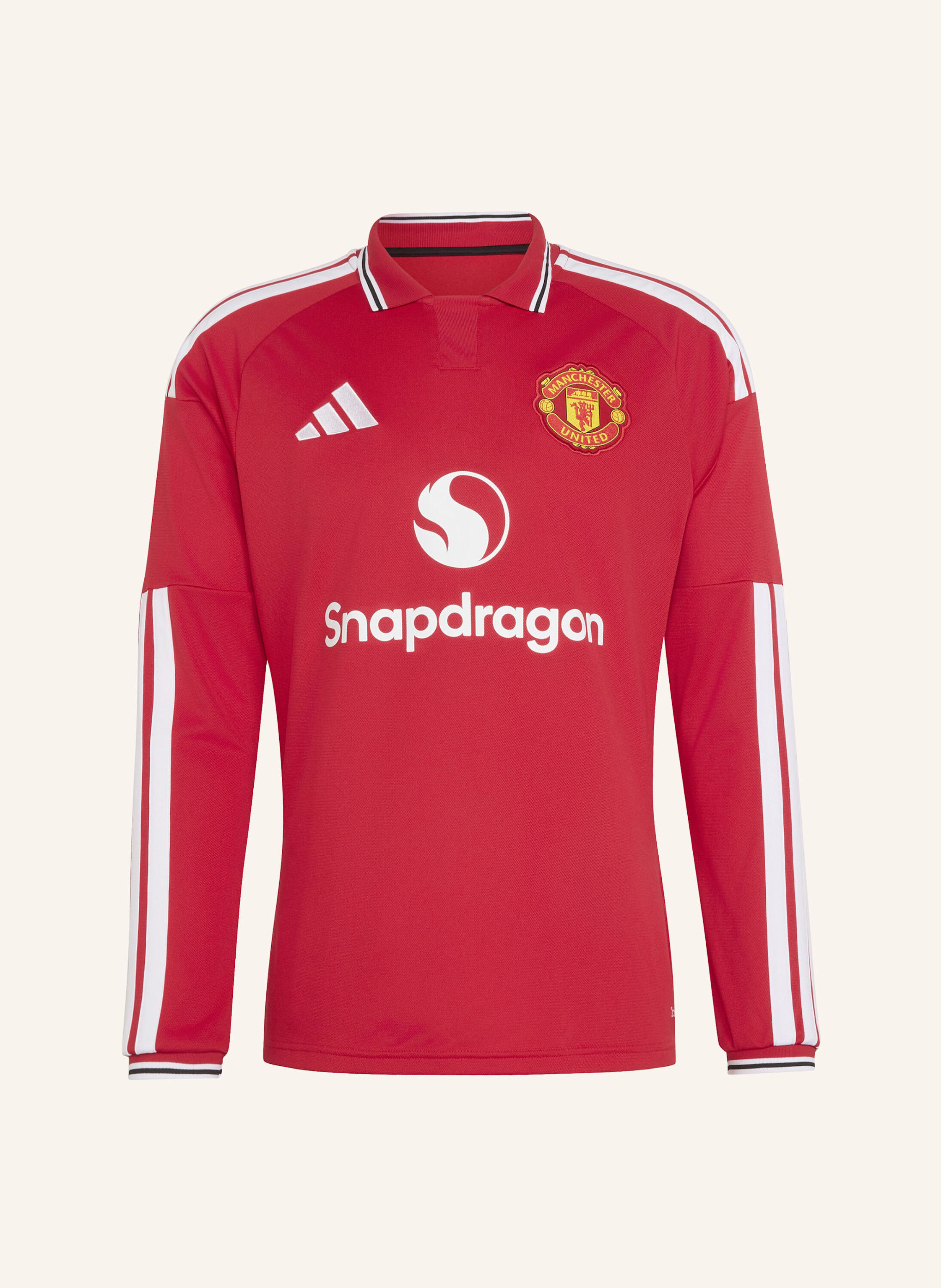 Adidas Manchester United 26/27 Authentic Heimtrikot, Langärmelig rot