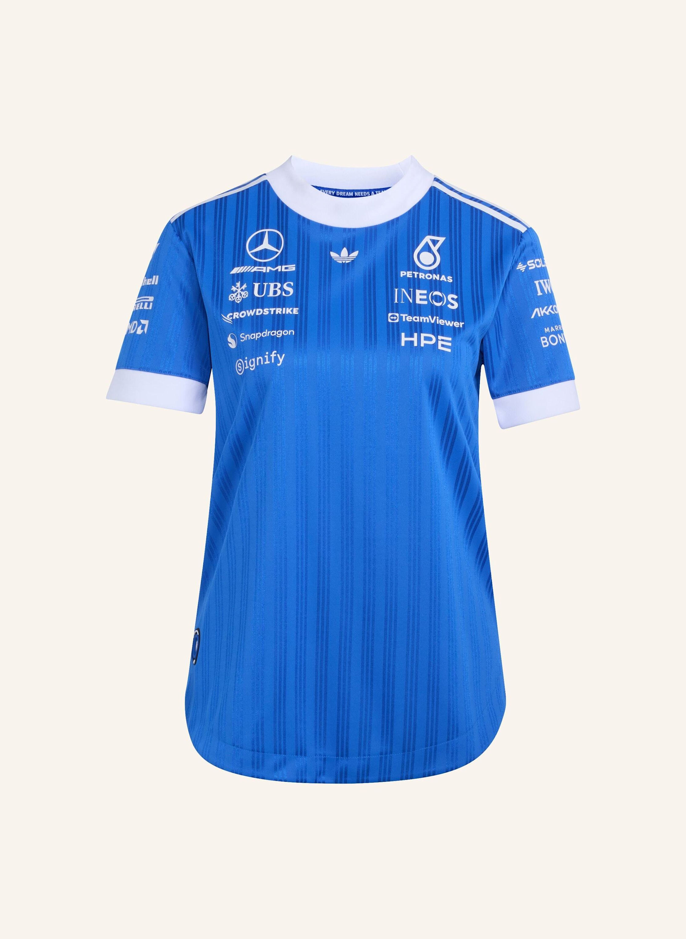 Adidas Mercedes Amg Petronas Formel 1 Team Blue Wonder Authentic Driver Trikot b
