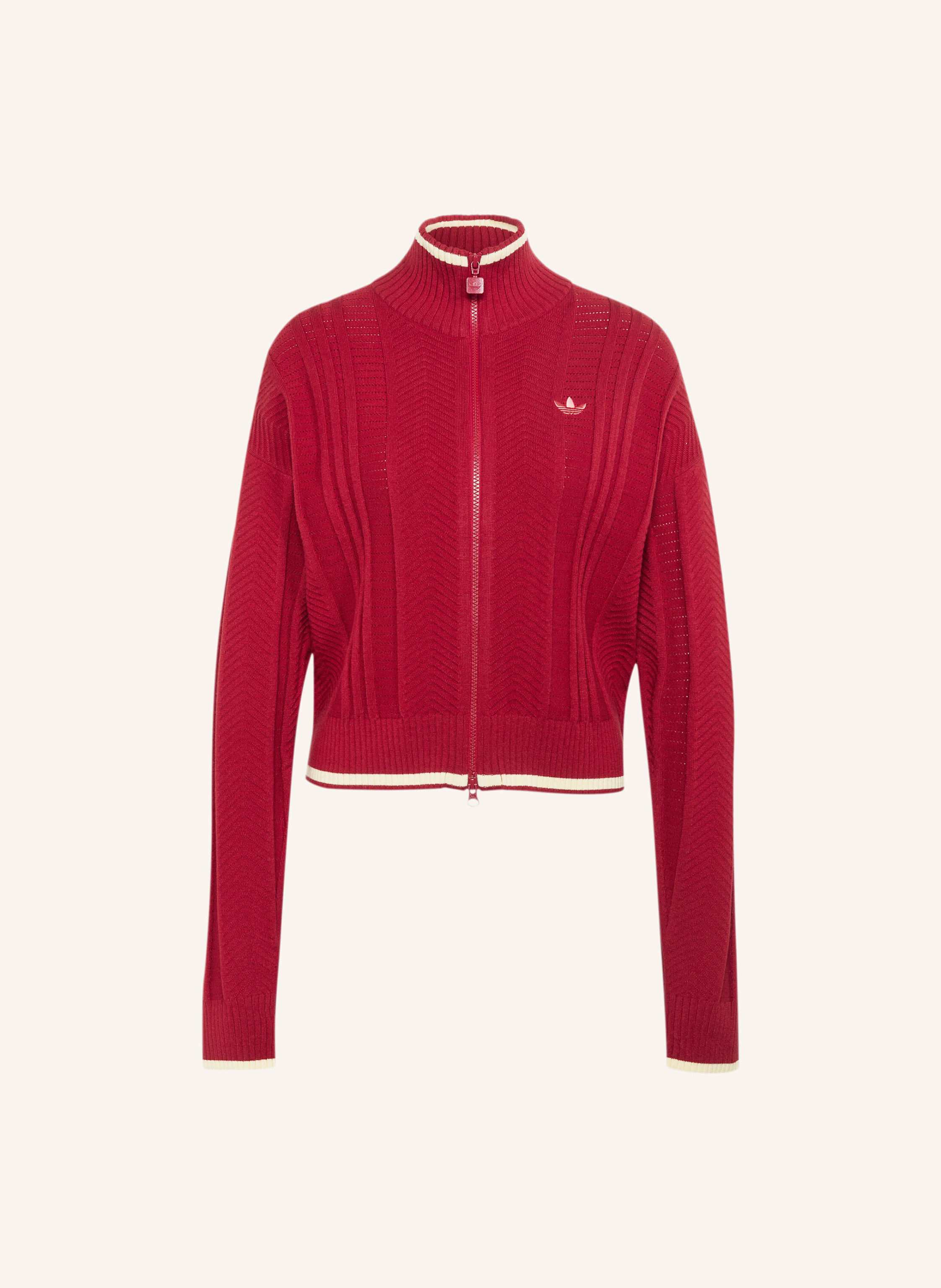 Adidas Originals Firebird Originals Jacke, Zopfmuster rot