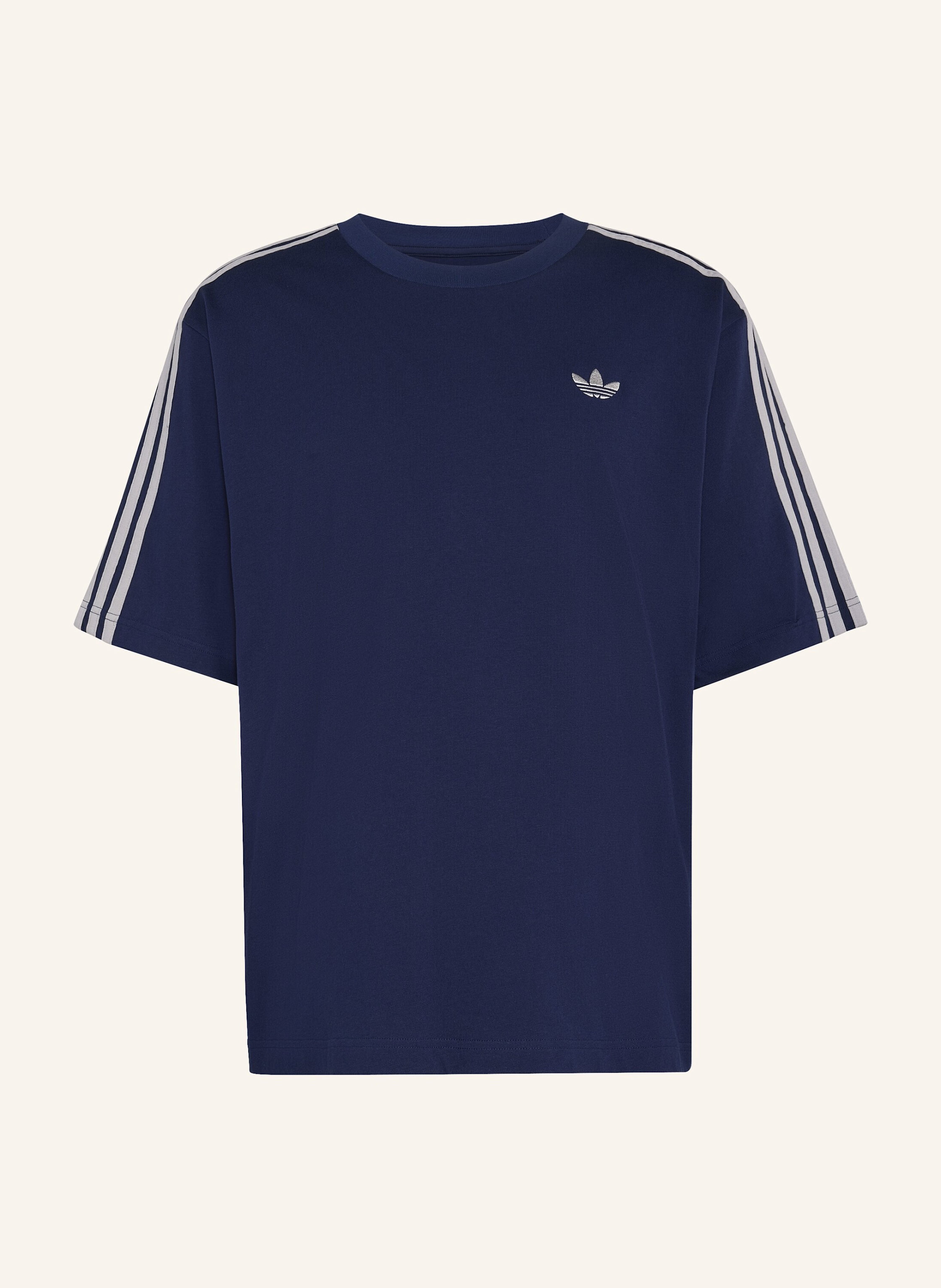 Adidas Originals Oversized-Shirt 3-Streifen blau