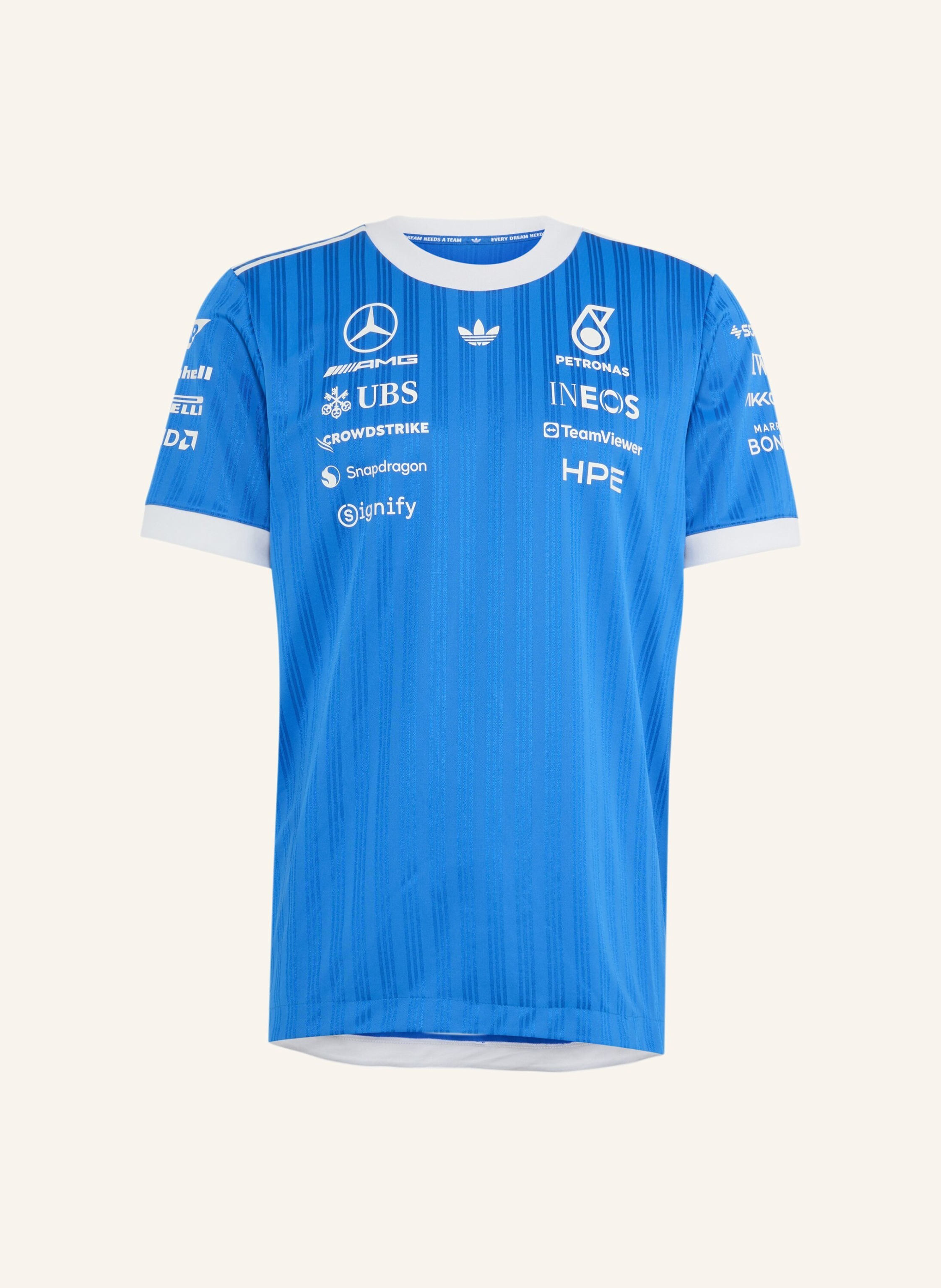 Adidas Mercedes Amg Petronas Formel 1 Team Blue Wonder Authentic Driver Trikot b