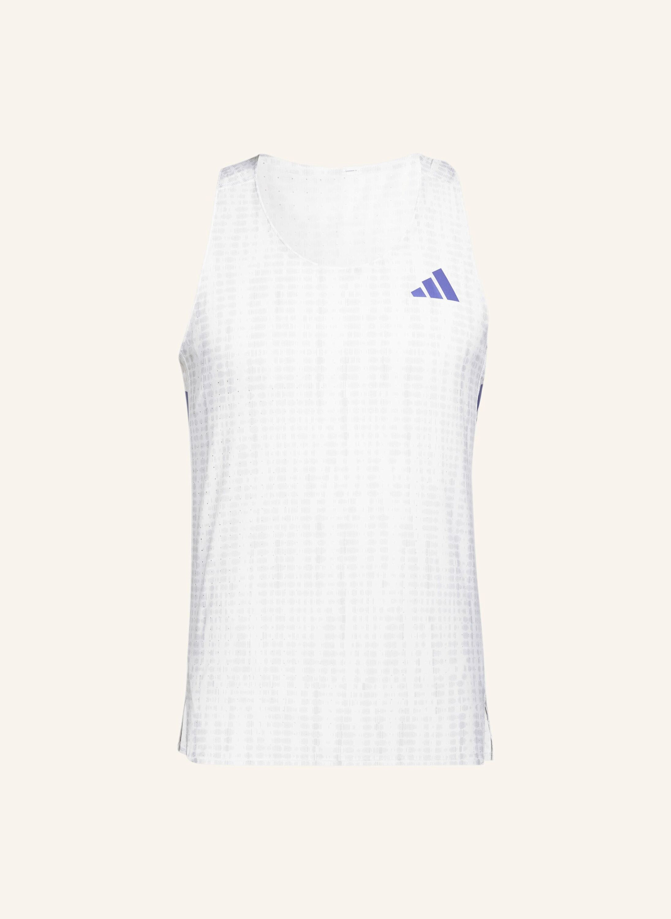 Adidas Adizero Running Singlet weiss