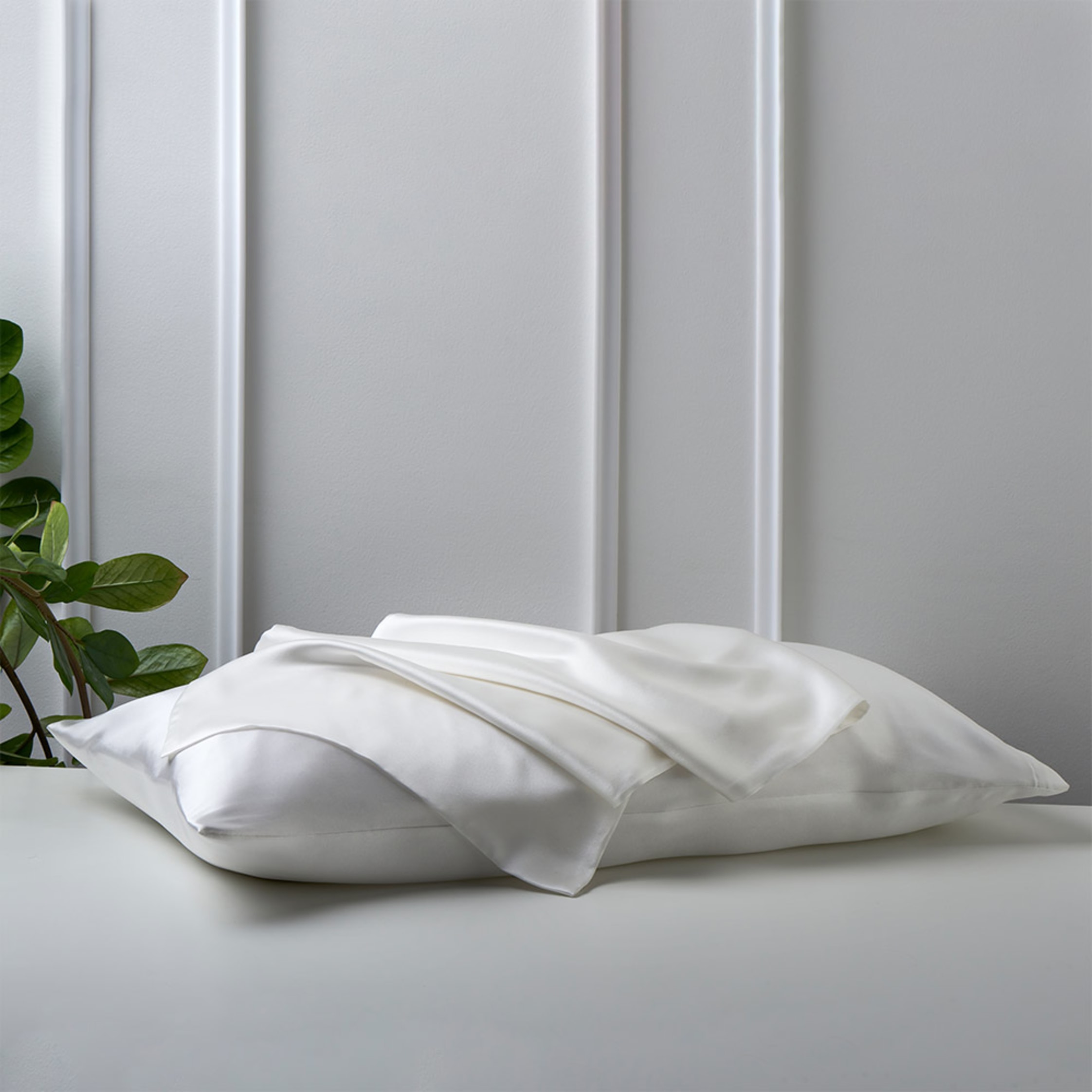 Thumbnail - Royfort Kissenbezug Seide weiss