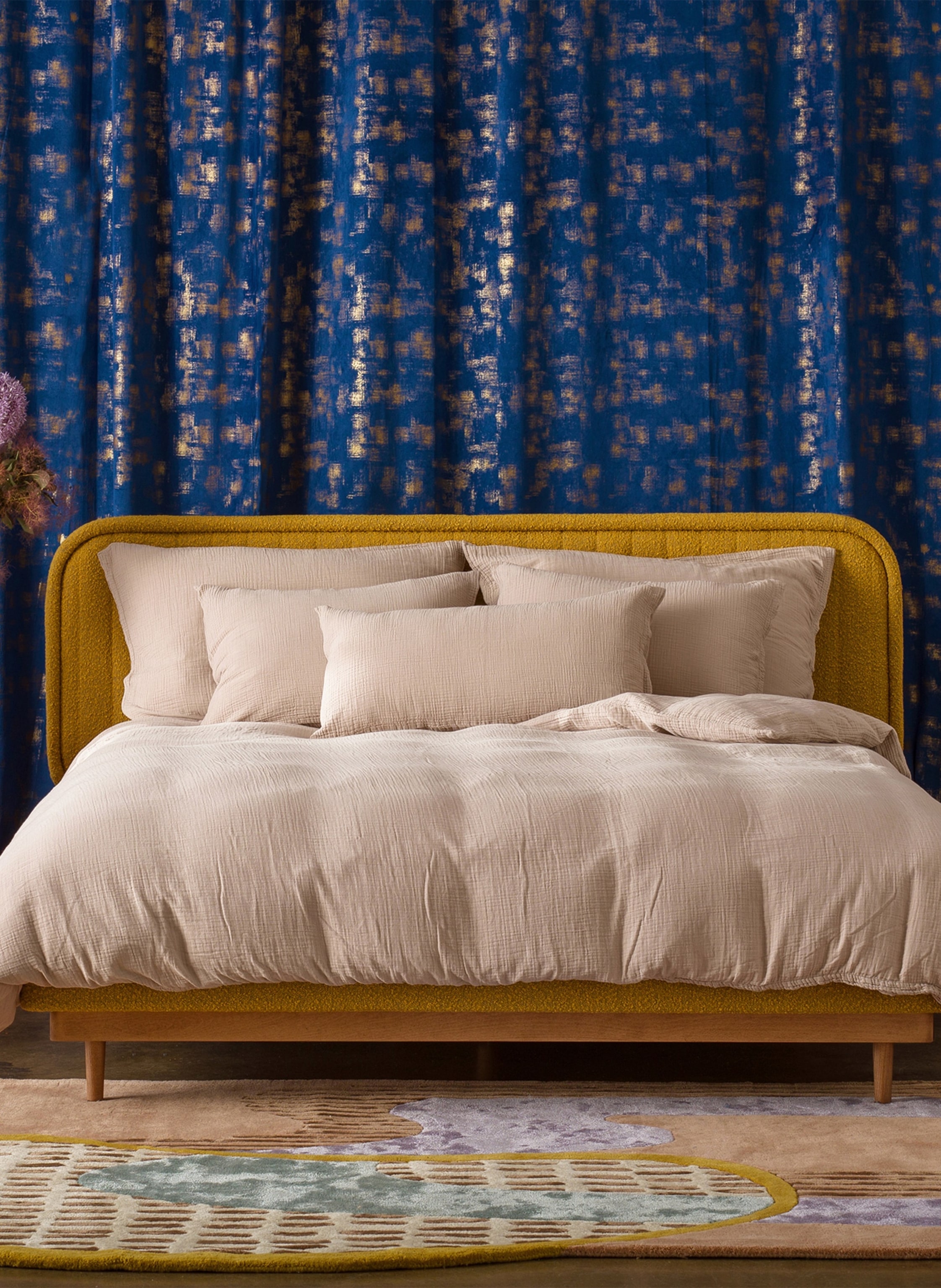 Thumbnail - Royfort Kissenbezug Musselin beige