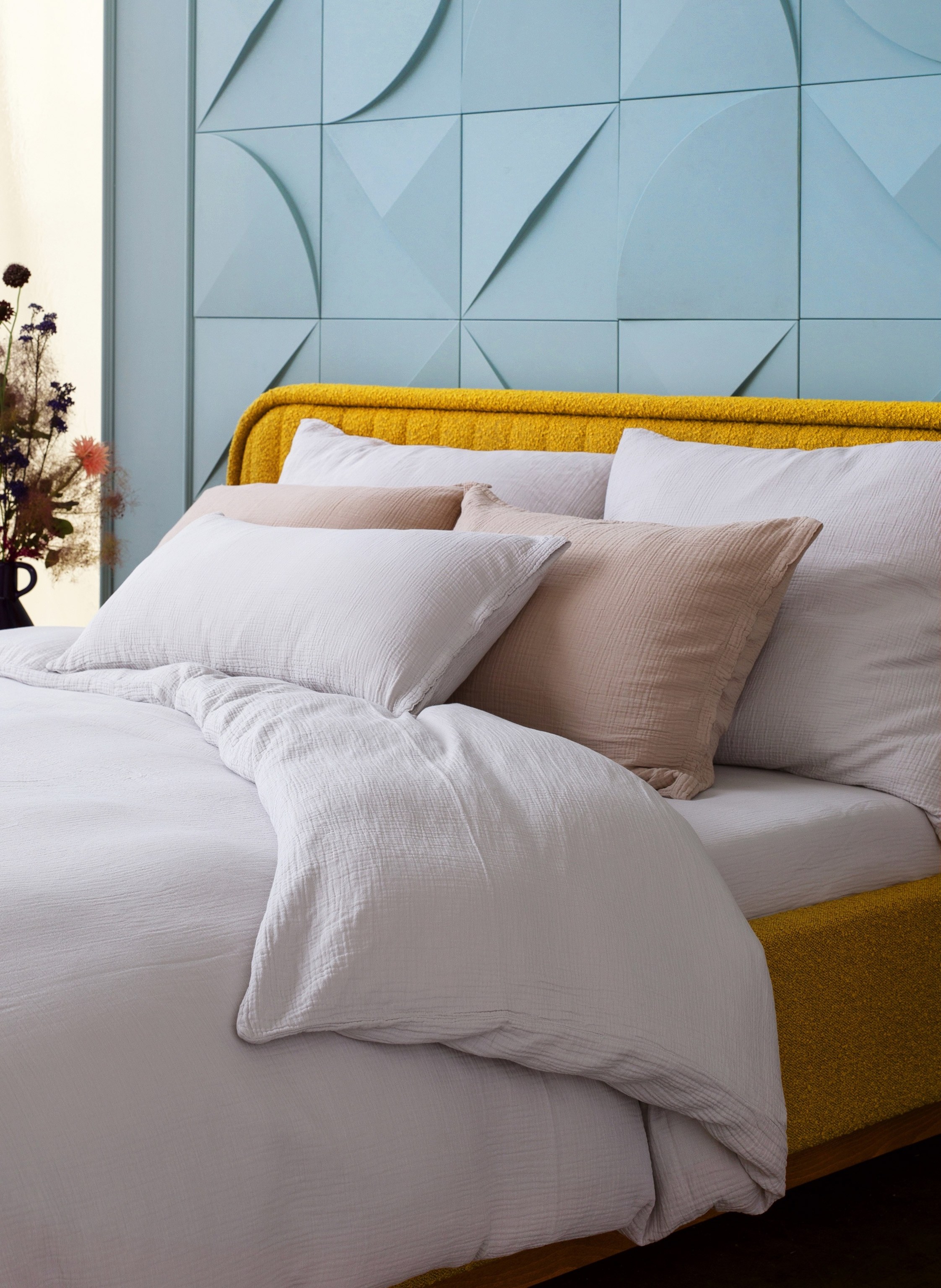 Thumbnail - Royfort Spannbettlaken Musselin grau