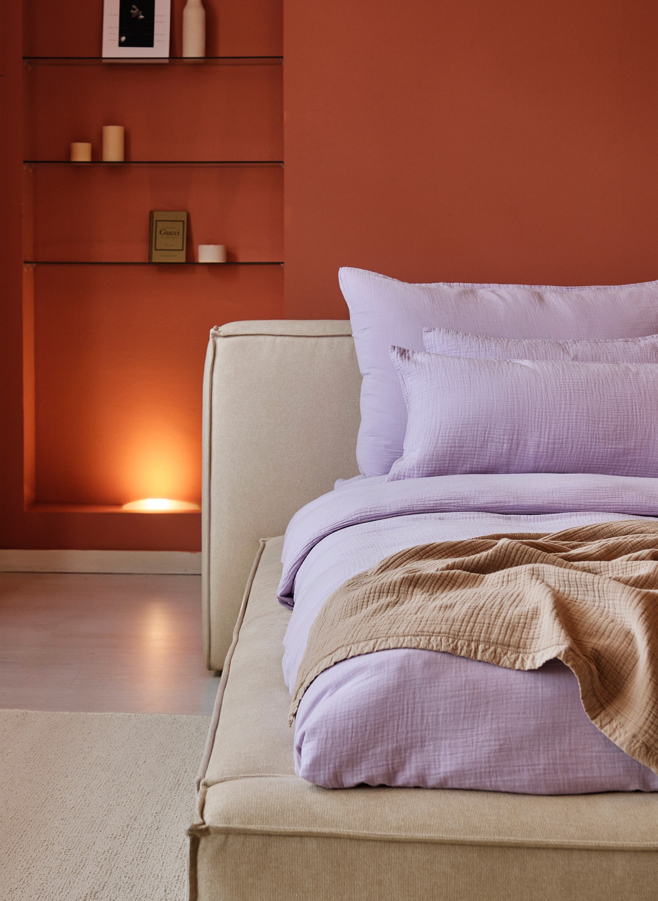 Thumbnail - Royfort Bettwäsche-Set Musselin lila