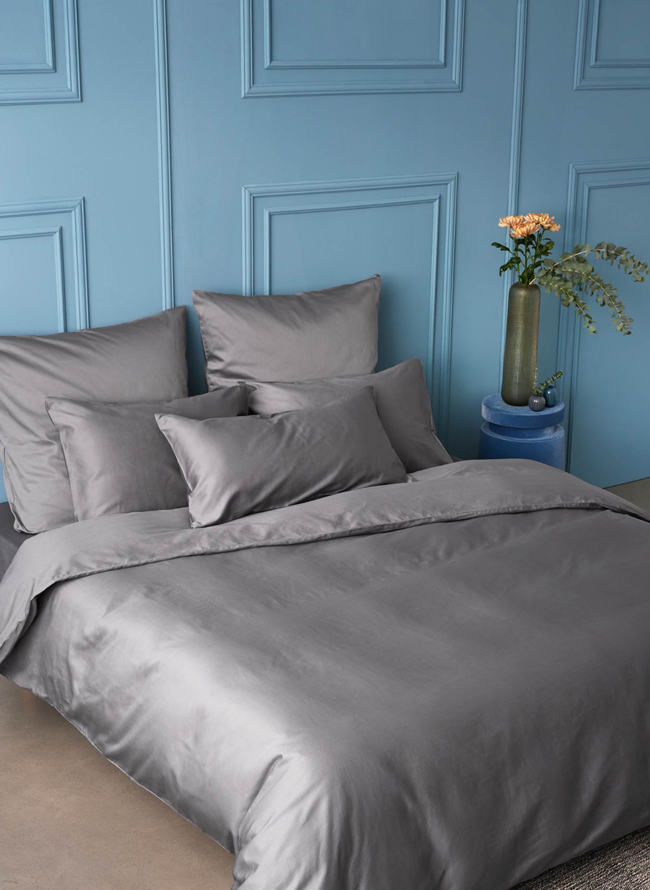 Thumbnail - Royfort Bettbezug Baumwolle grau