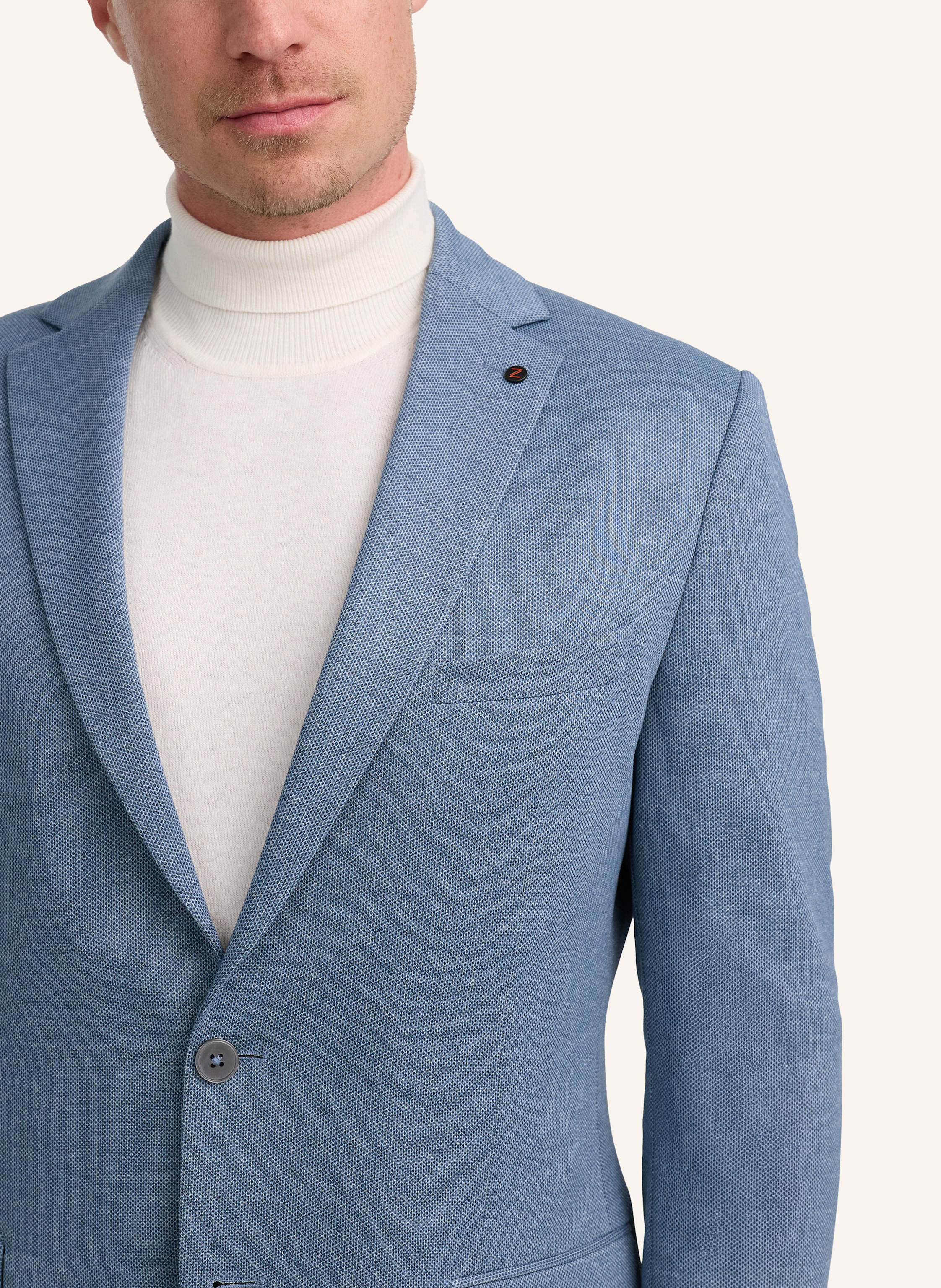 Thumbnail - Zuitable Anzugssakko Dinick Slim Fit Aus Jersey blau