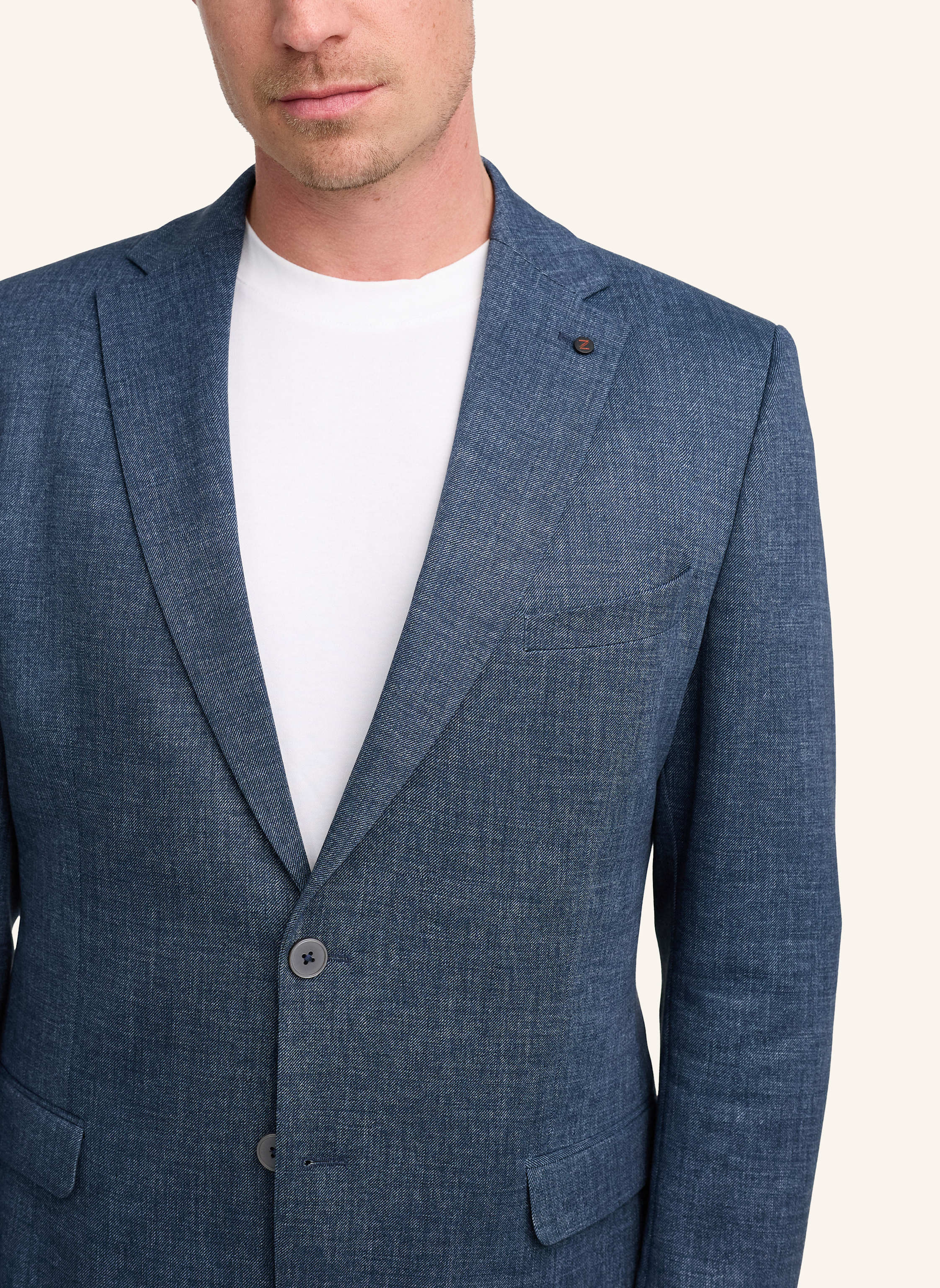 Thumbnail - Zuitable Anzugssakko Dinick Slim Fit Aus Jersey blau