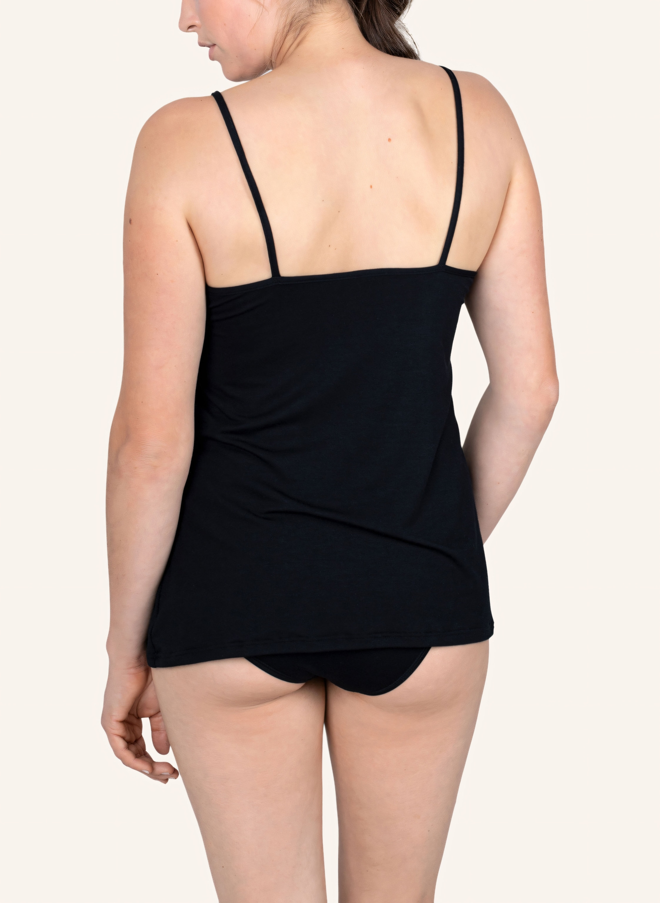 Thumbnail - Erlich Textil Camisole Mit Spitze schwarz