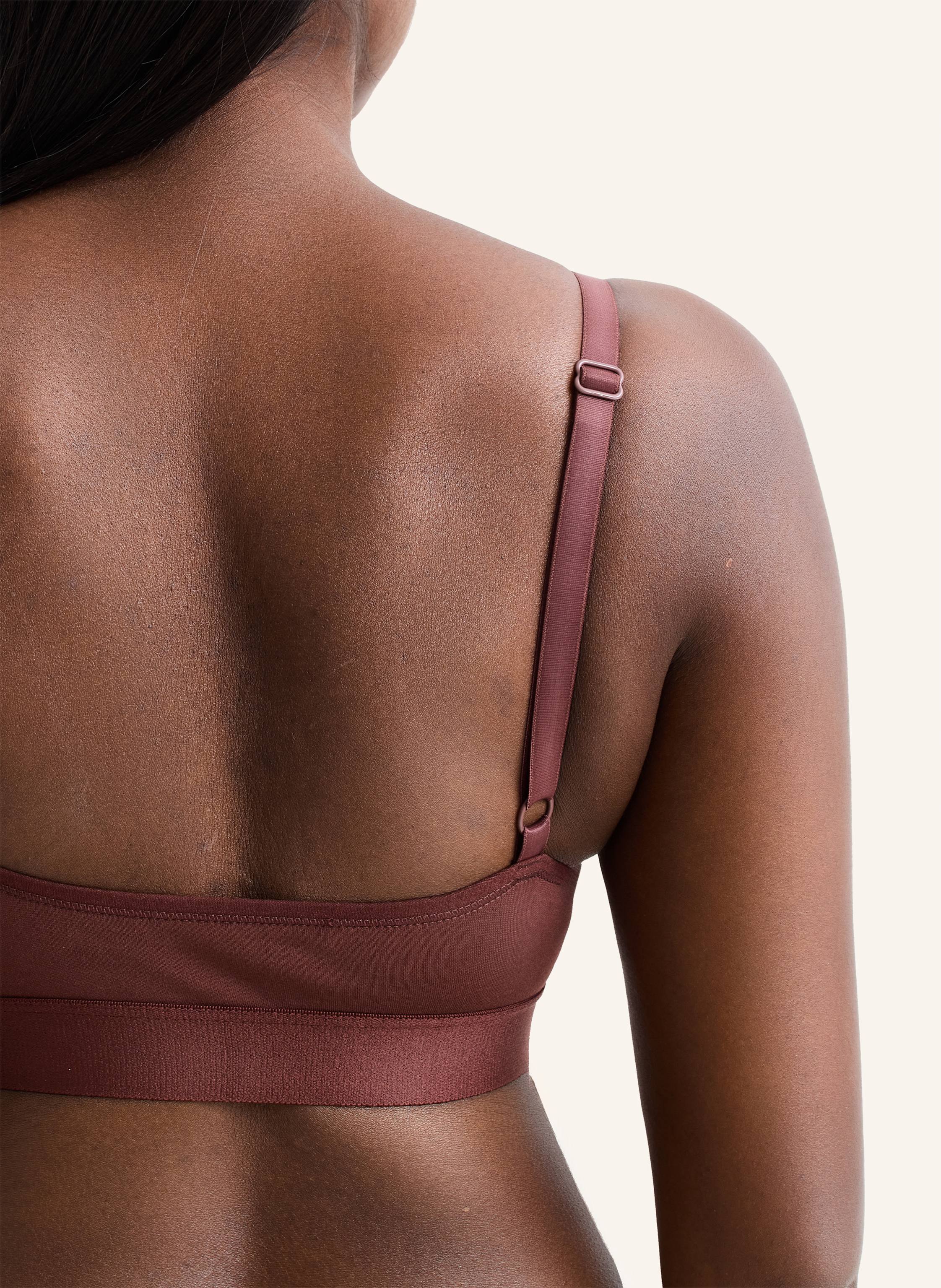 Thumbnail - Erlich Textil Erlich Textil 2 Pack Seamless Triangel Bustier Casual Cotton Traingel Bralette Im 2er Pack braun