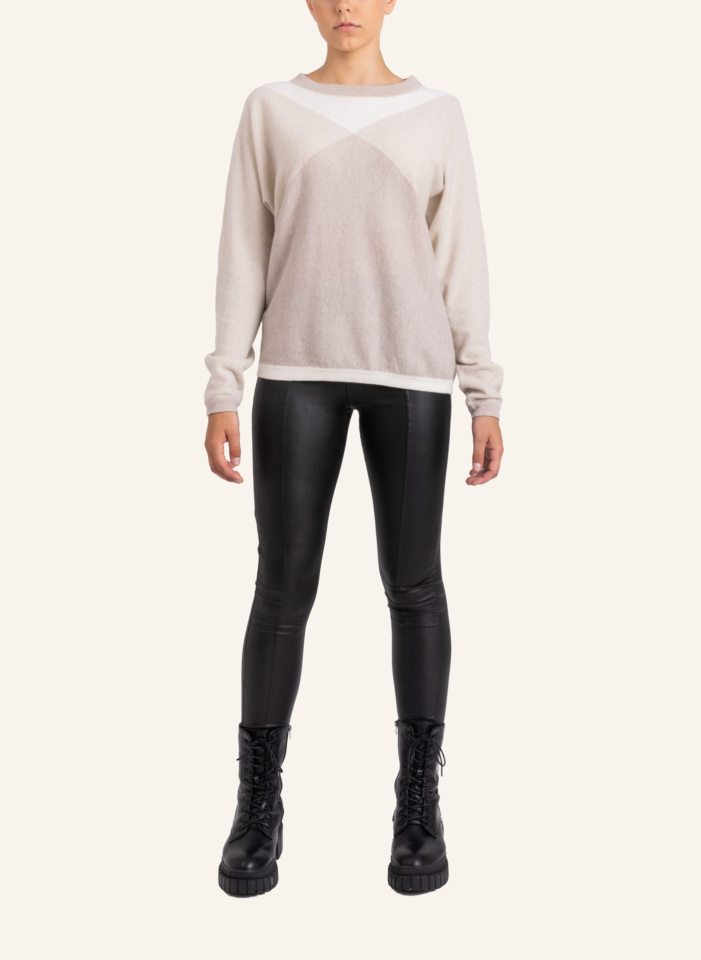 Thumbnail - Helene Galwas Pullover Aus Kaschmir Hermine beige