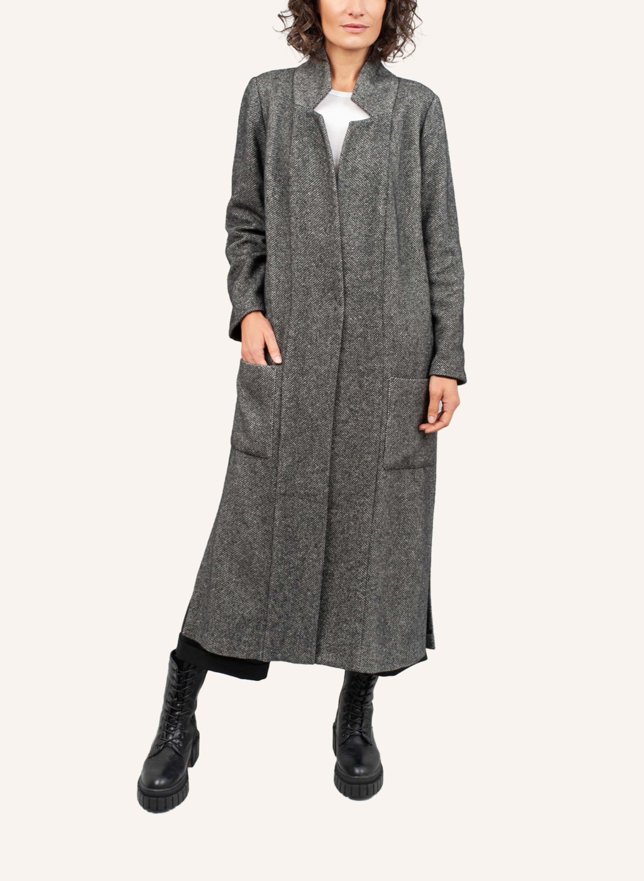 Thumbnail - Helene Galwas Wollmantel Edith grau