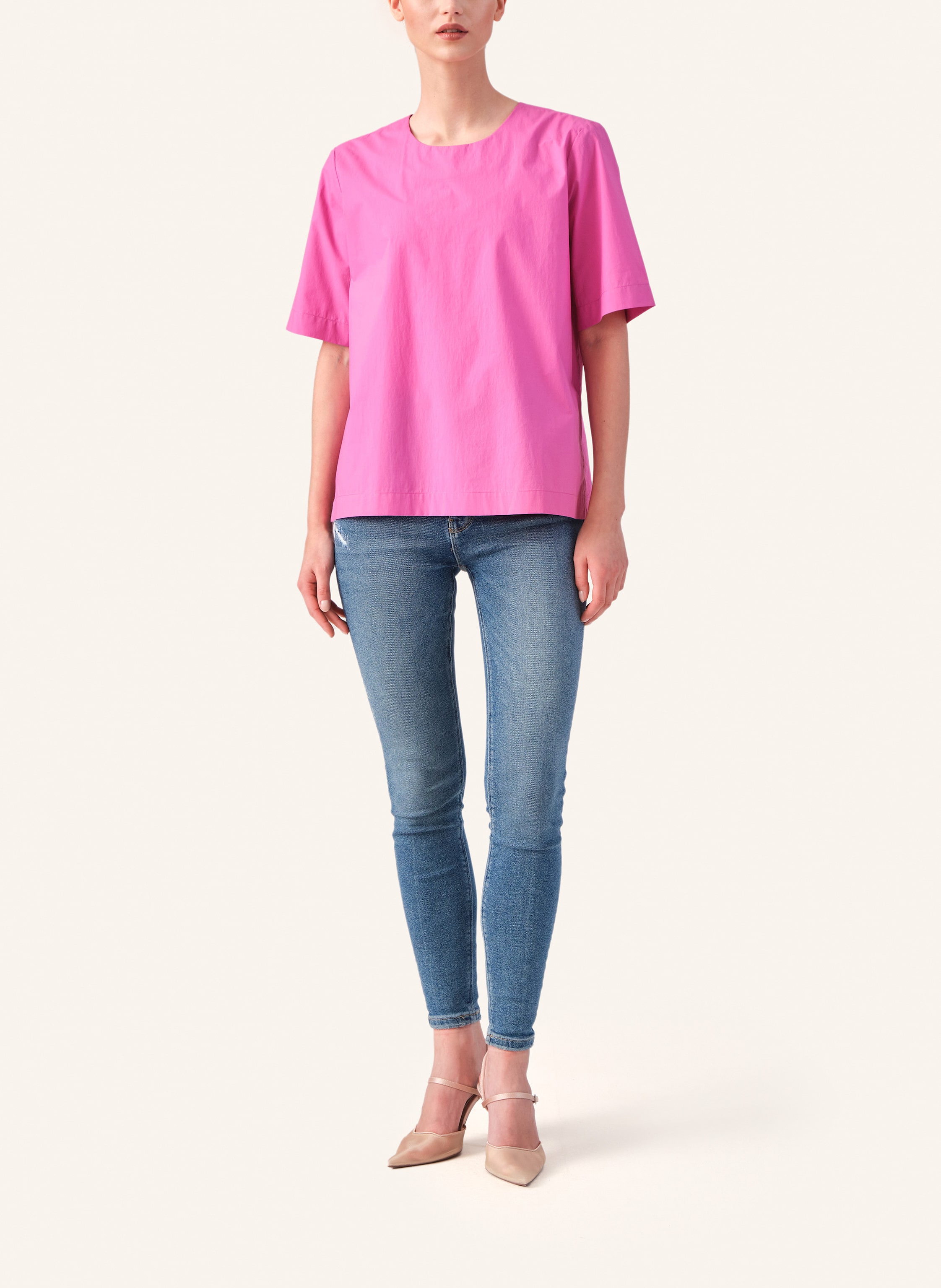 Thumbnail - Helene Galwas Bluse Aus Baumwolle Iduna pink